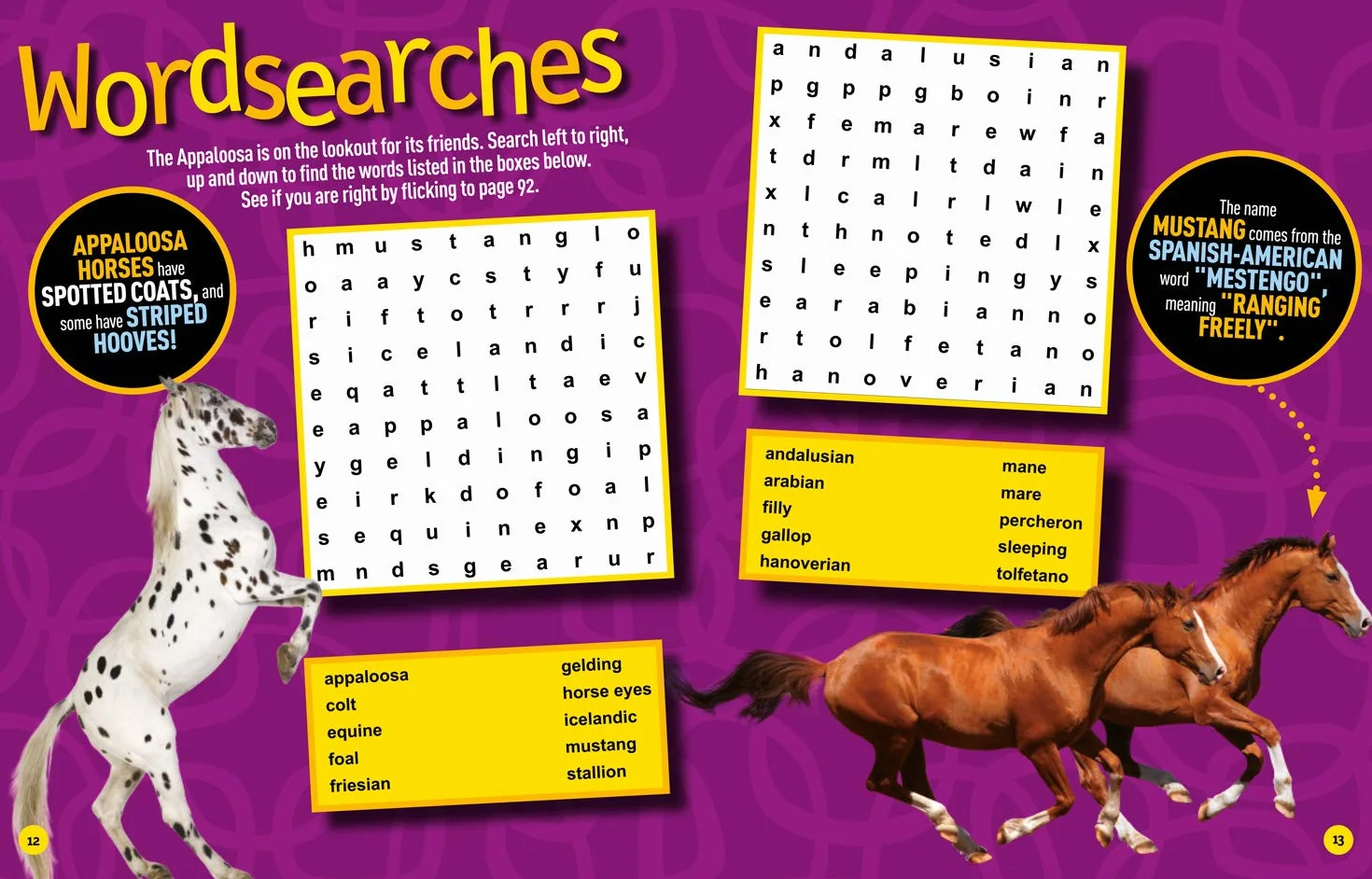 Puzzle Book Horses and Ponies: Brain-tickling quizzes, sudokus, crosswords and wordsearches