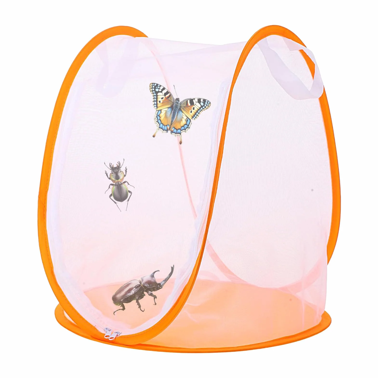 Butterfly Cage, Small Butterfly Habitat, 12.99x14.57 inches, Mesh Enclosure, Foldable Growing Breeding House, Zipper Access and Portable Design, Ideal for Garden, Outdoor, Yard