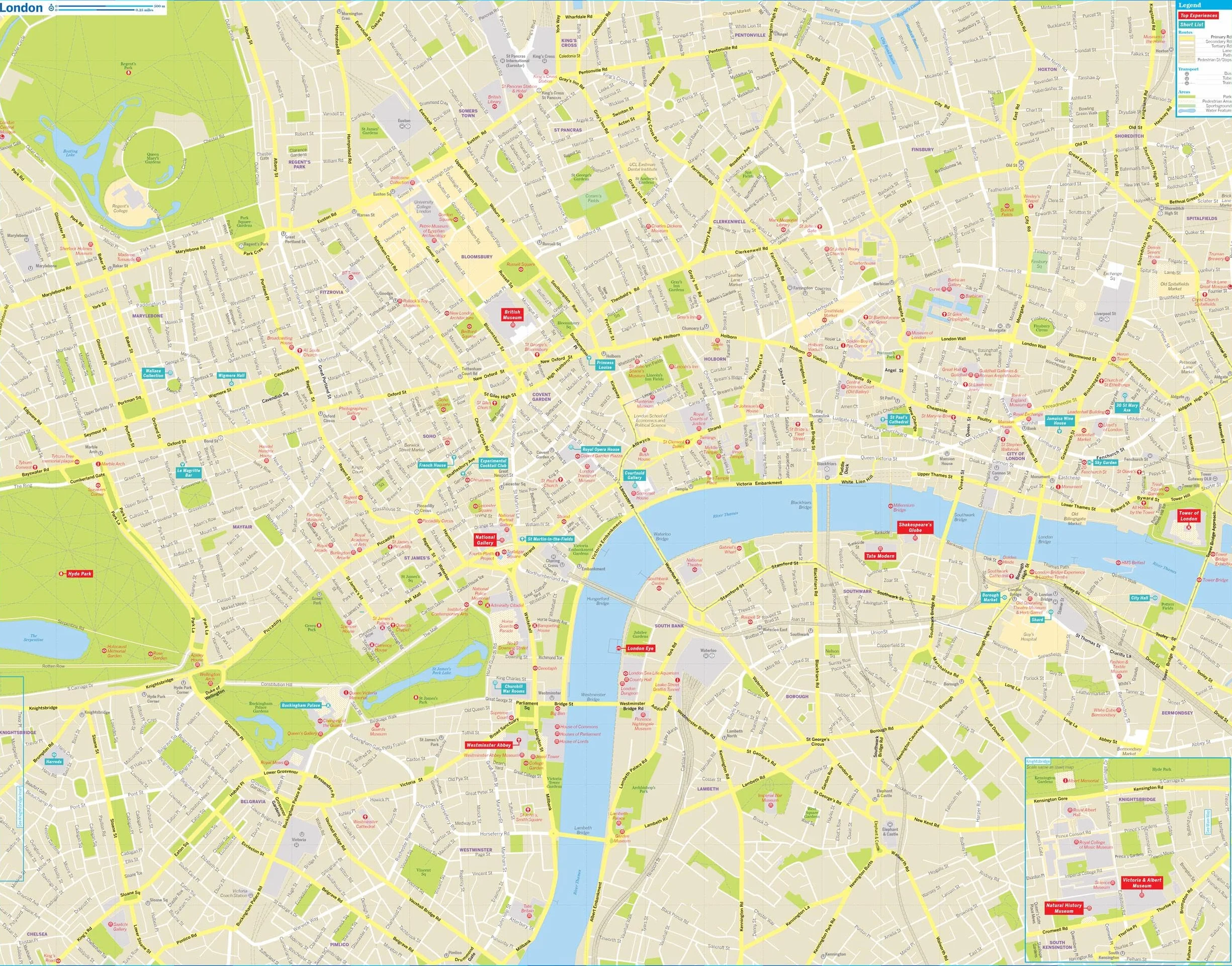London City Map 2ed - anglais: Durable, Waterproof, Easy-Fold Planning Map with Attractions & Walking Tours