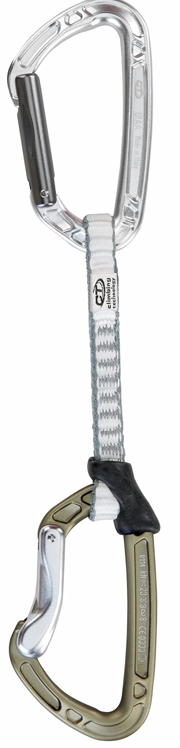 Climbing Technology Nimble Fixbar Ekspres Wspinaczkowy 12 cm Srebrny Brązowy