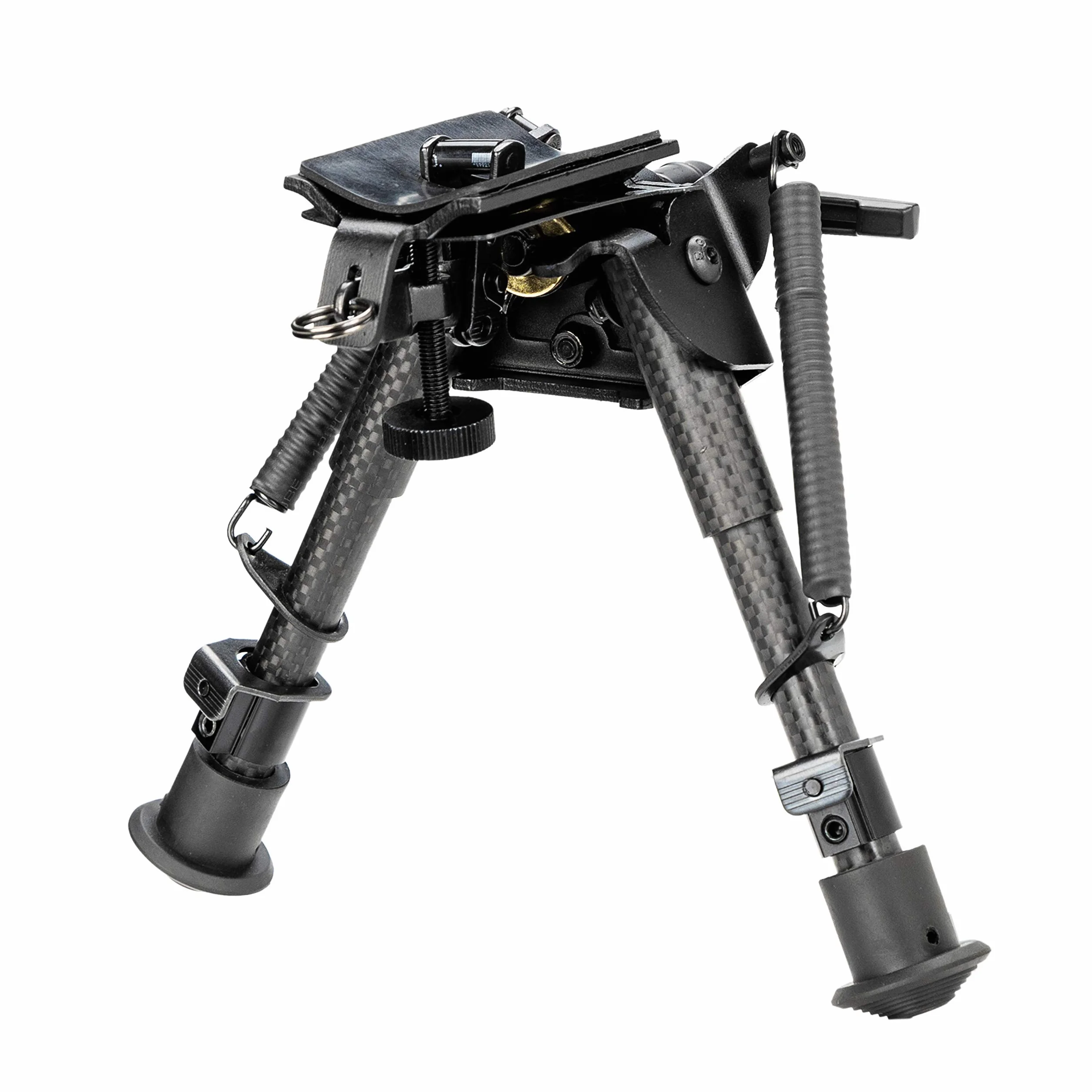 15-23 cm regulacji wysokości Bipod Carbon do broń Taktyczne dwójnóg składane nacięte nogi obrotowe z dźwignią blokującą