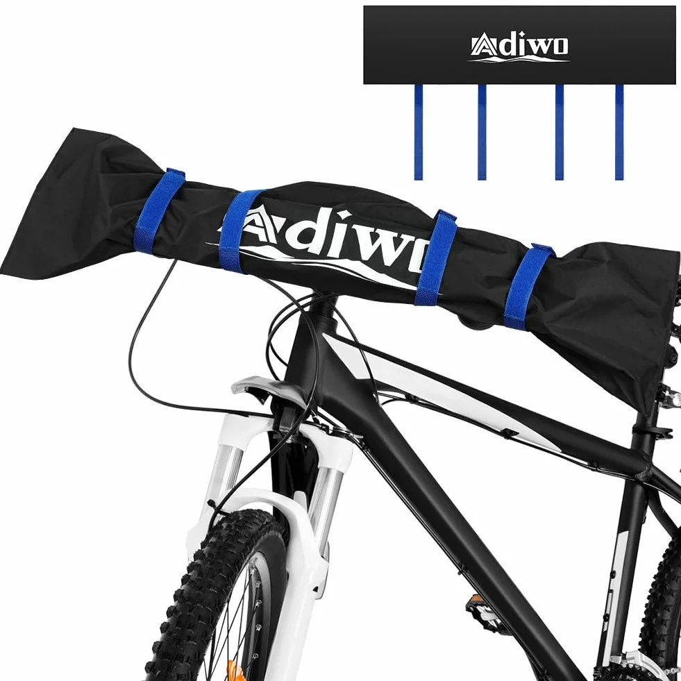 1 opakowanie osłon na kierownicę rowerową, 90 cm wodoodporna osłona na kierownicę e-bike z zamkiem i ulepszonym regulowanym klejem, trwała tkanina Oxford, odporna na kurz, plamy, nadaje się na