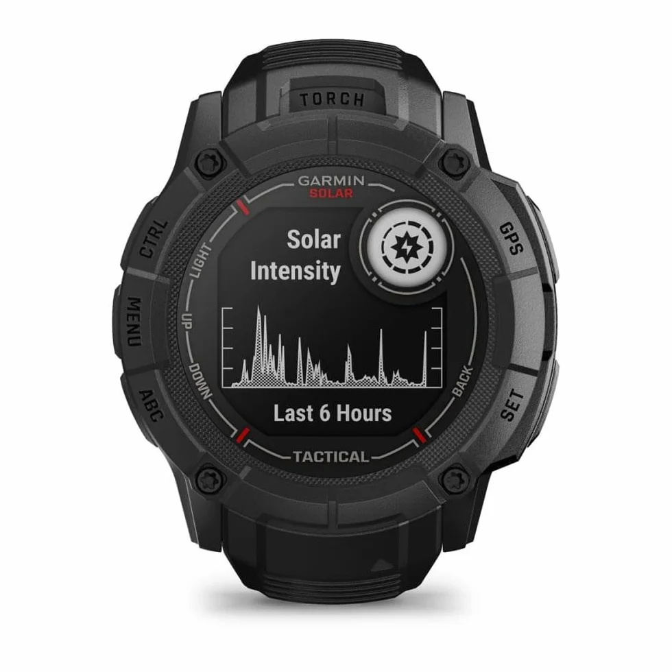 Garmin Instinct 2X Solar Tactical Edition Smartwatch GPS, Czarny, XL