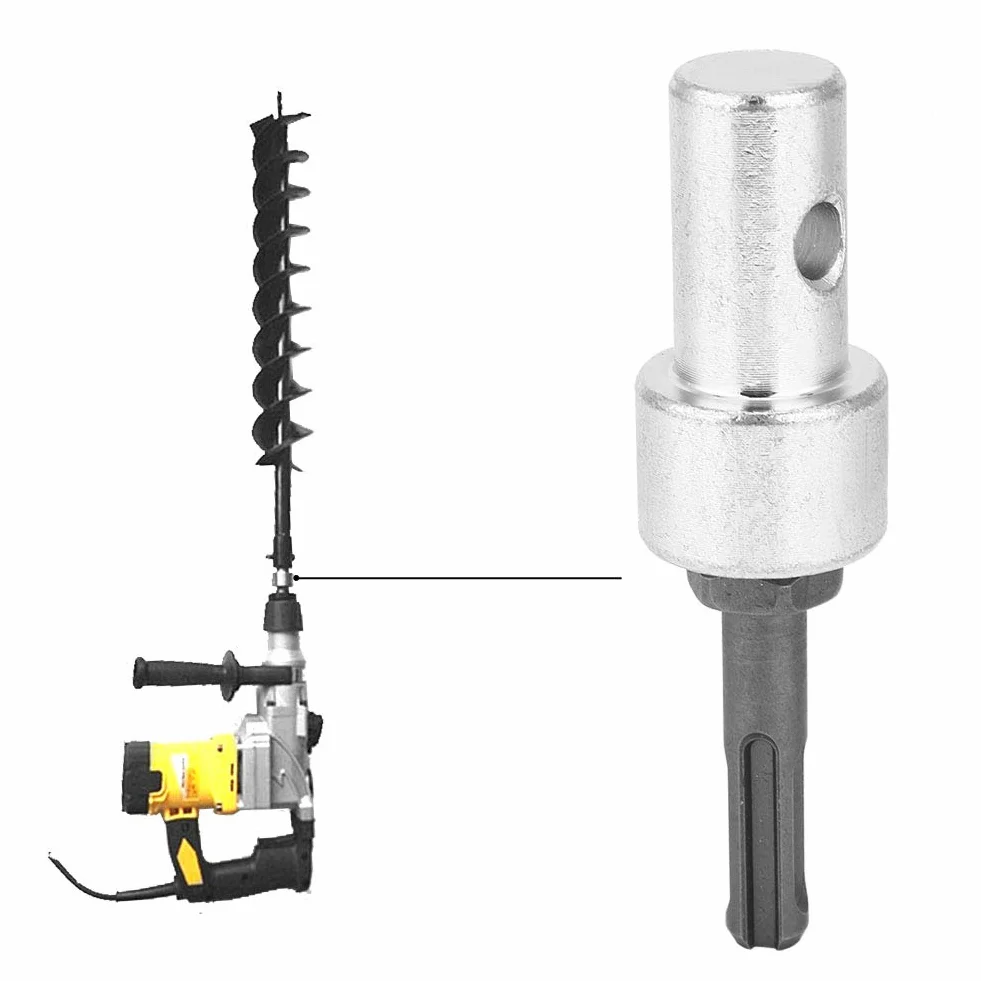 Adapter do wiertarki ziemnej, złącze wtykowe do wiertarki elektrycznej, trwałe, praktyczne, 2 gniazda, stabilne, 2 otwory dla majsterkowiczów, wytrzymałe, profesjonalne pracowniki