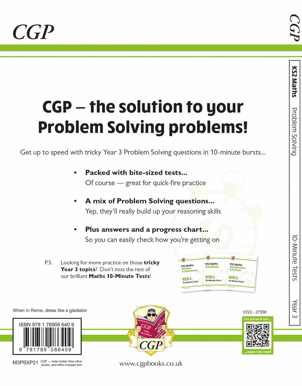 KS2 Year 3 Maths 10-Minute Tests: Problem Solving