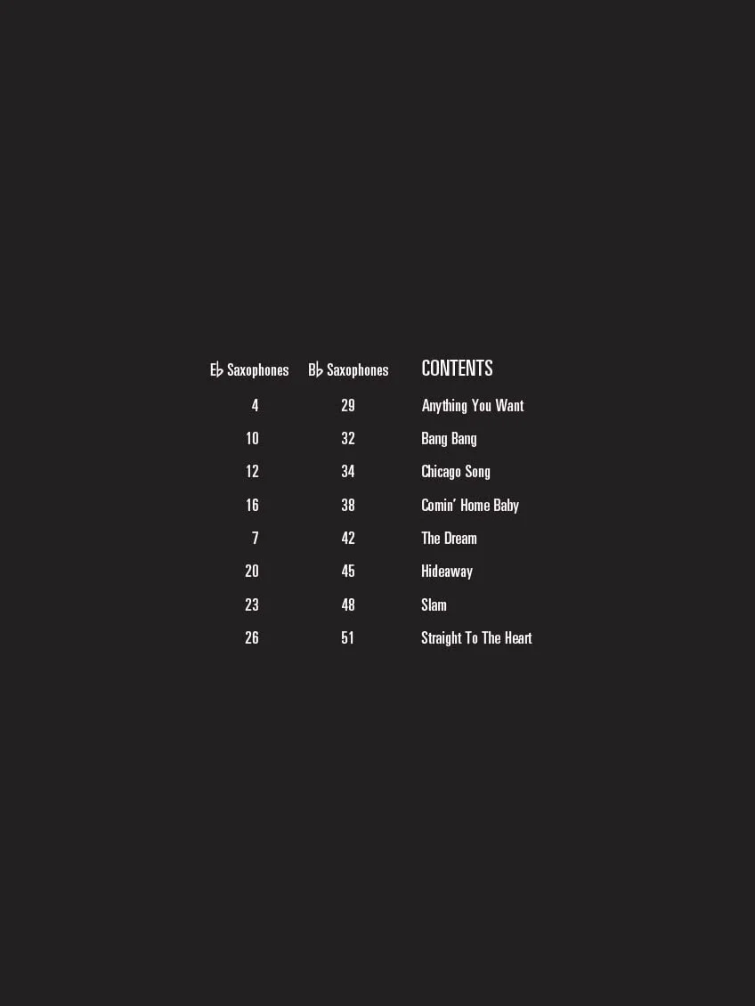 David Sanborn Saxophone Play-Along Volume 8 Book/Online Audio