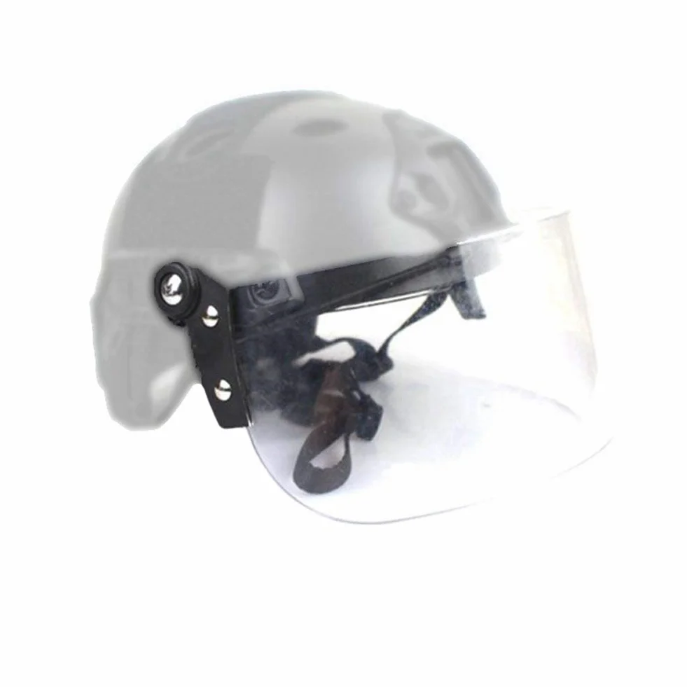 DETECH Gogle taktyczne do kasku przezroczysty wizjer osłona twarzy gogle przesuwne akcesoria airsoft paintball