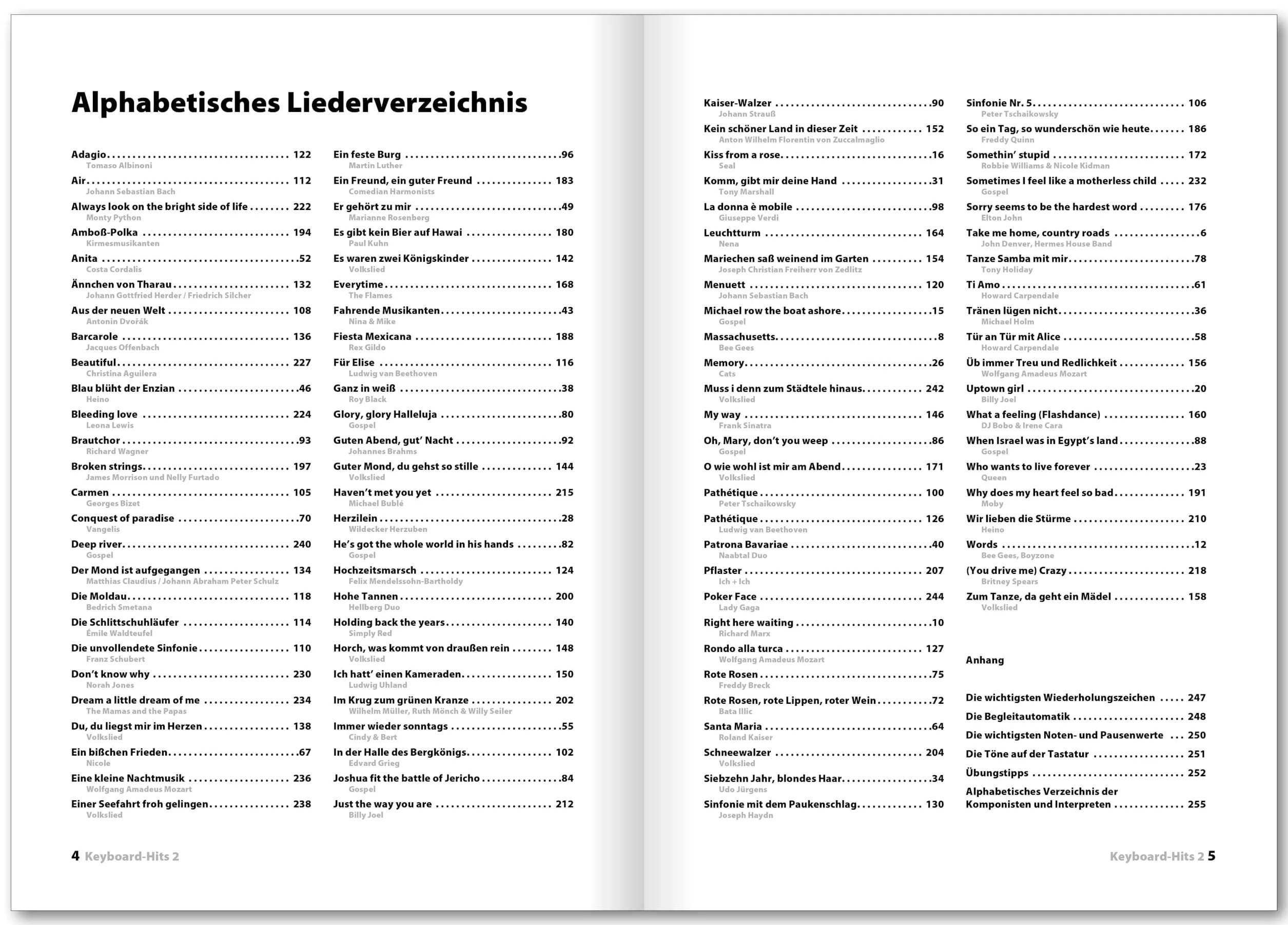 Keyboard Hits 2: 100 der schönsten Songs aus Pop, Klassik, Gospel, Schlager und Volkslied