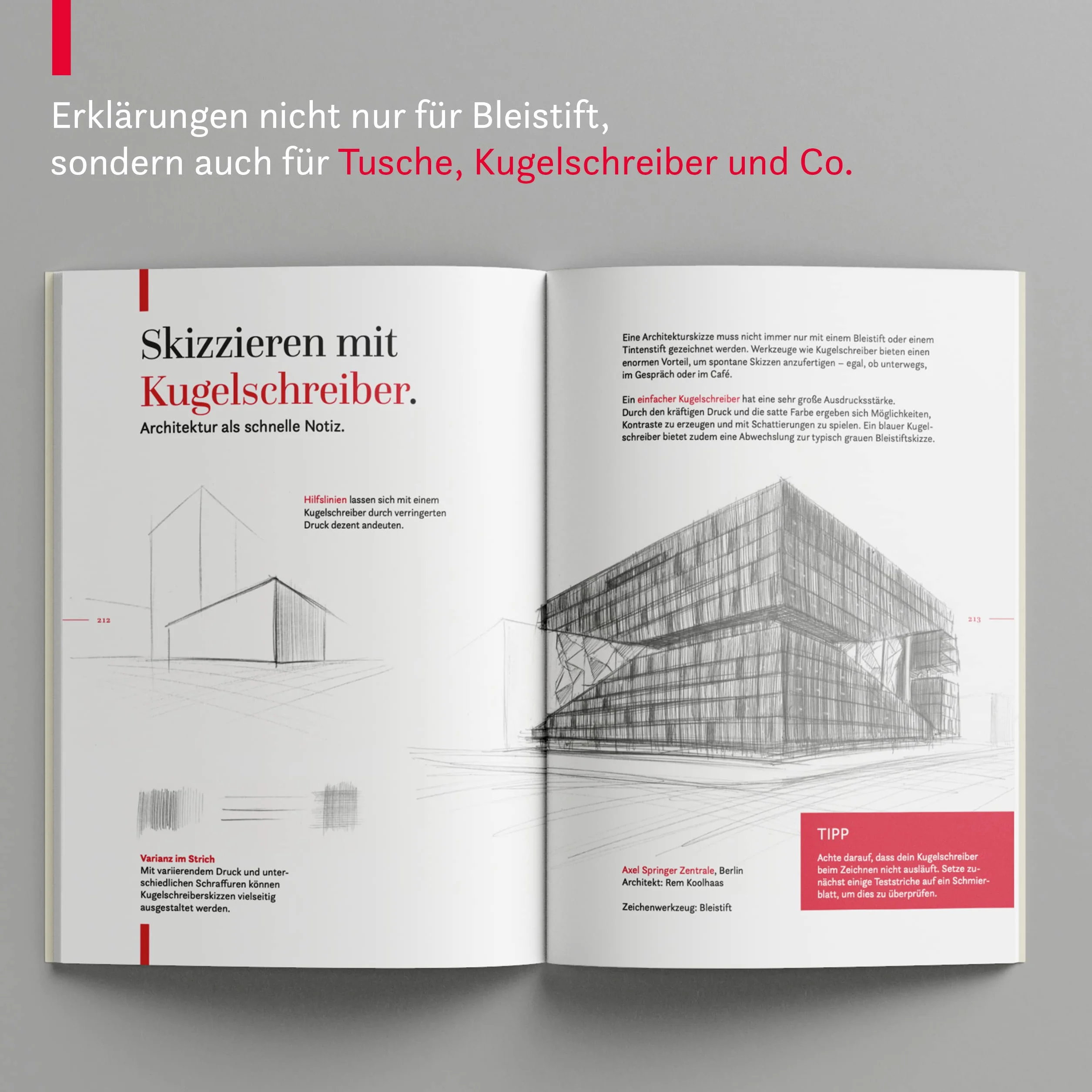 Architektur zeichnen leicht gemacht: Mit leicht verständlichen Anleitungen, vielen Übungen, Tipps und Tricks + Videotutorials