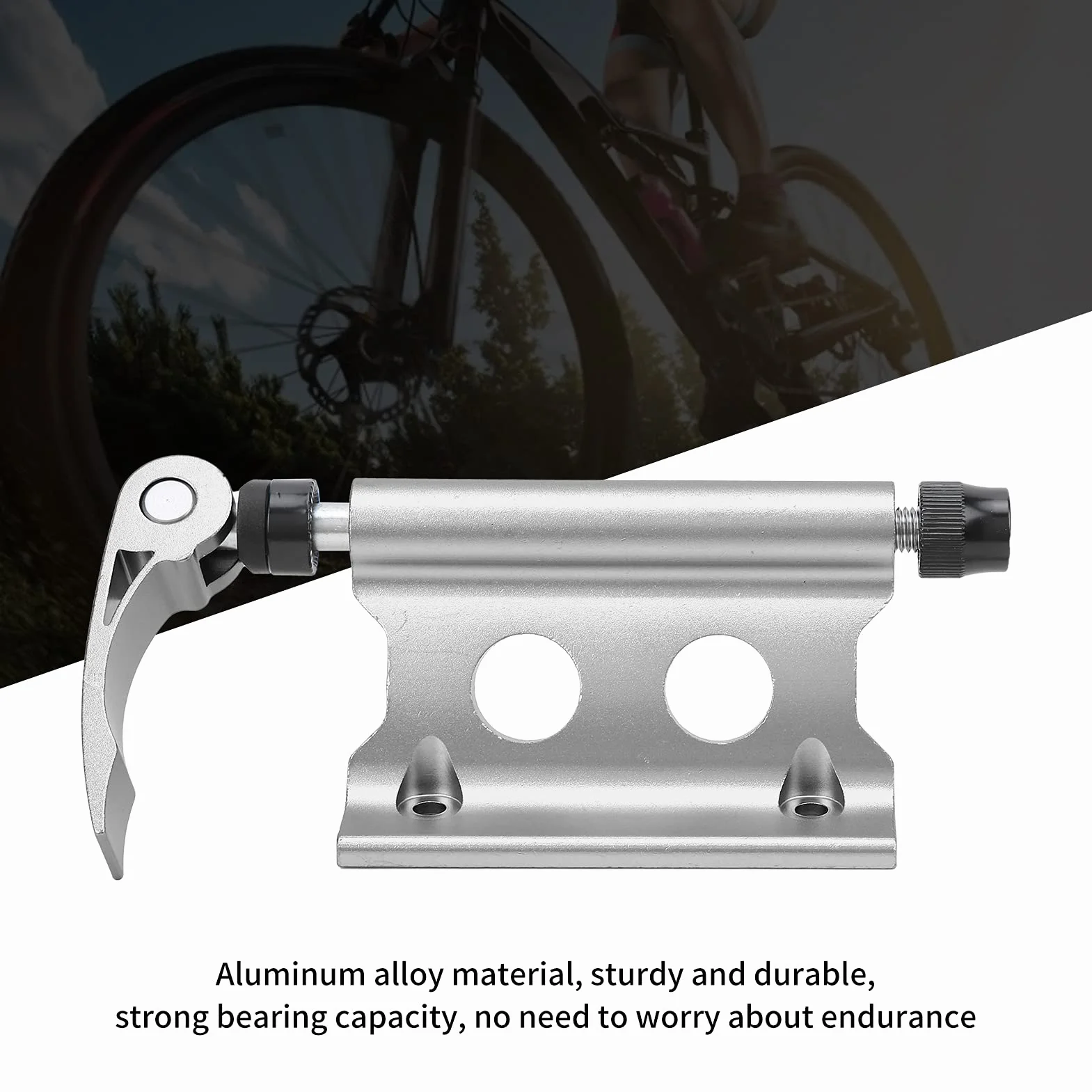 Akcesoria Rowerowe, Przedni Widelec Rowerowy Klips Mocujący Widelec Rowerowy ze Stopu Aluminium Uchwyt do Szybkiego Zwalniania Bagażnika(Ciemny tytan)