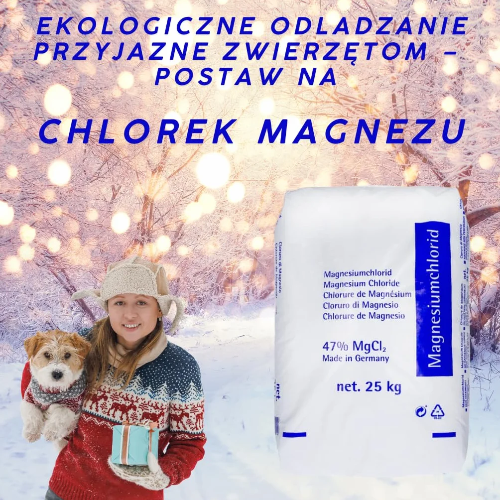 Chlorek Magnezu Lepsza Sól Drogowa Skuteczny Na Oblodzenia 25 kg