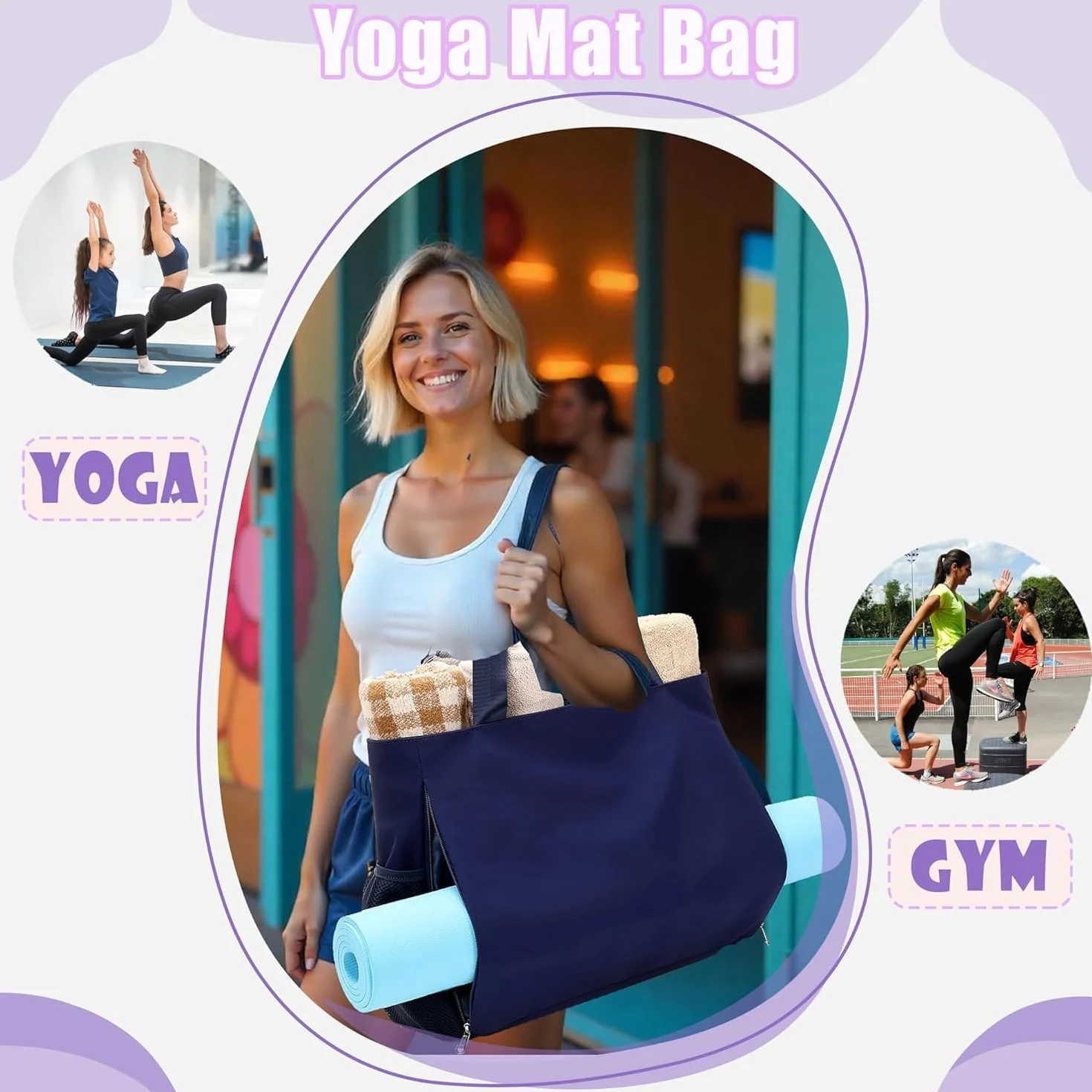 Jumpopack Torba na matę do jogi i pilatesu z kieszenią na mokro