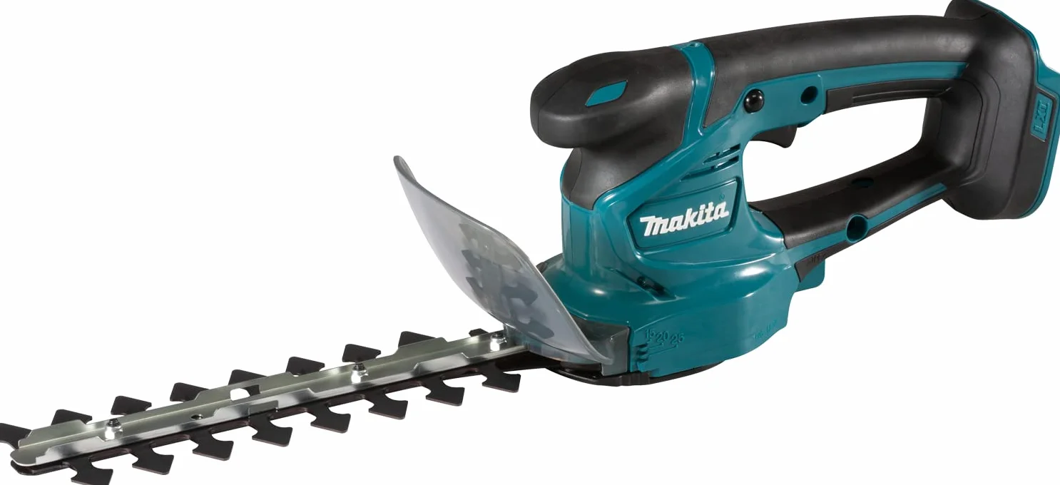 Makita DUM111ZX 18V litowo-jonowe LXT 110 mm nożyce do trawy w komplecie z nasadką trymera, baterie i ładowarka nie są dołączone