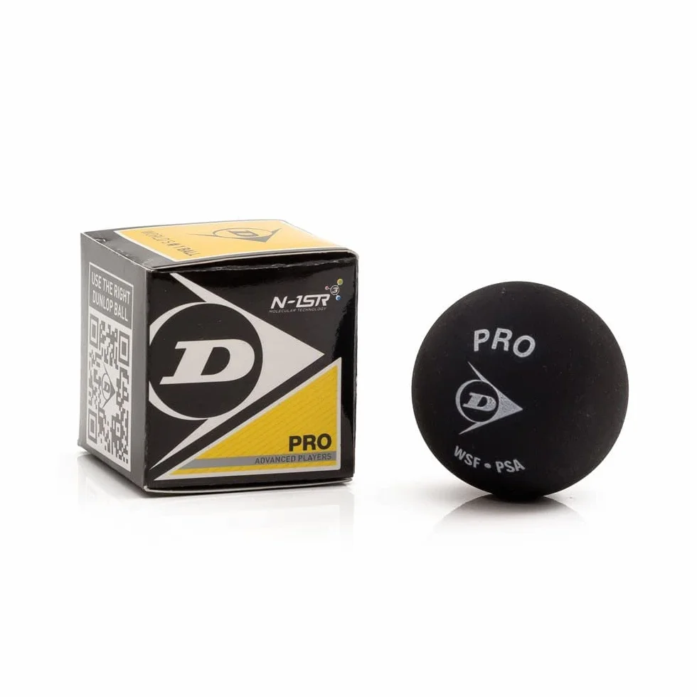 Dunlop D Sb Pro 12X1Bbx 700108A Piłka do Squasha, Czarny, 15 cm
