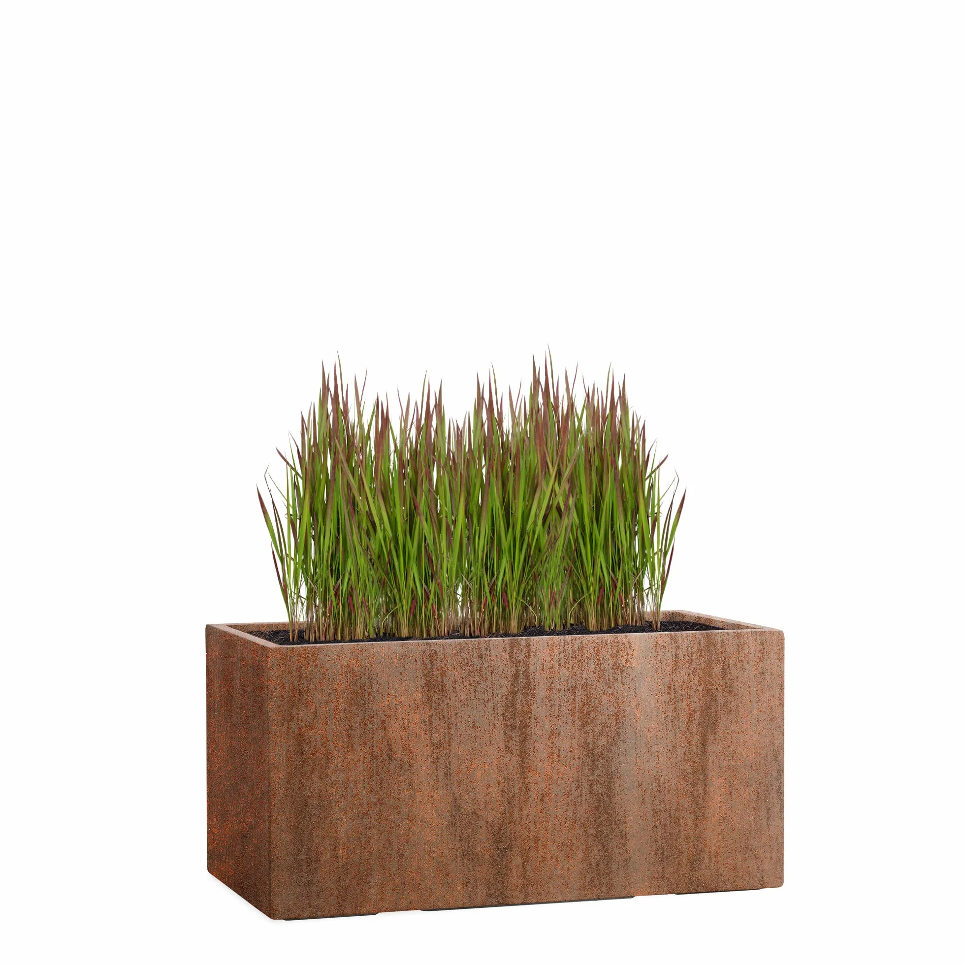 Pflanzwerk® Donica z włókna szklanego, tub, rdzawa, brązowa, 30 x 60 x 30 cm XXL *odporna na mróz* *ochrona przed promieniowaniem UV* * * towar wysokiej jakości