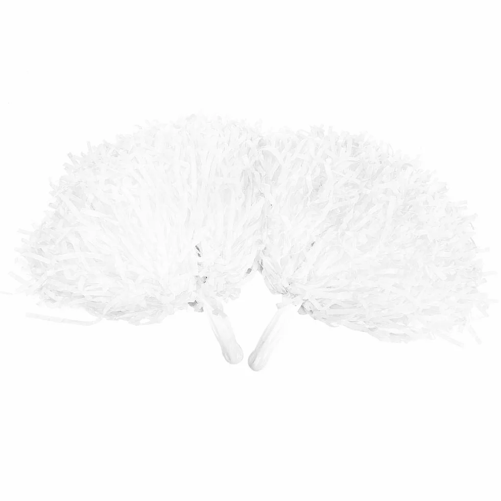 Doping Poms, 4 szt. Kwiat Cheerer Pom Poms Pompony Cheer Pom Poms Modny kostium Cheer Zamiennik akcesoriów do Party Dance Sports (biały)