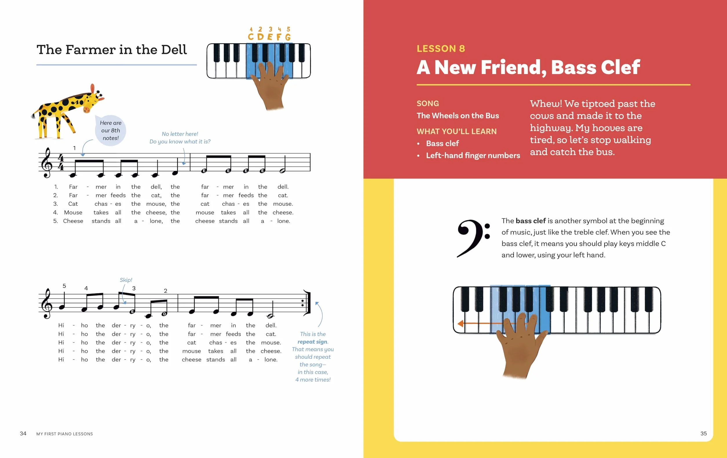 My First Piano Lessons: Fun, Easy-to-Follow Instructions for Kids