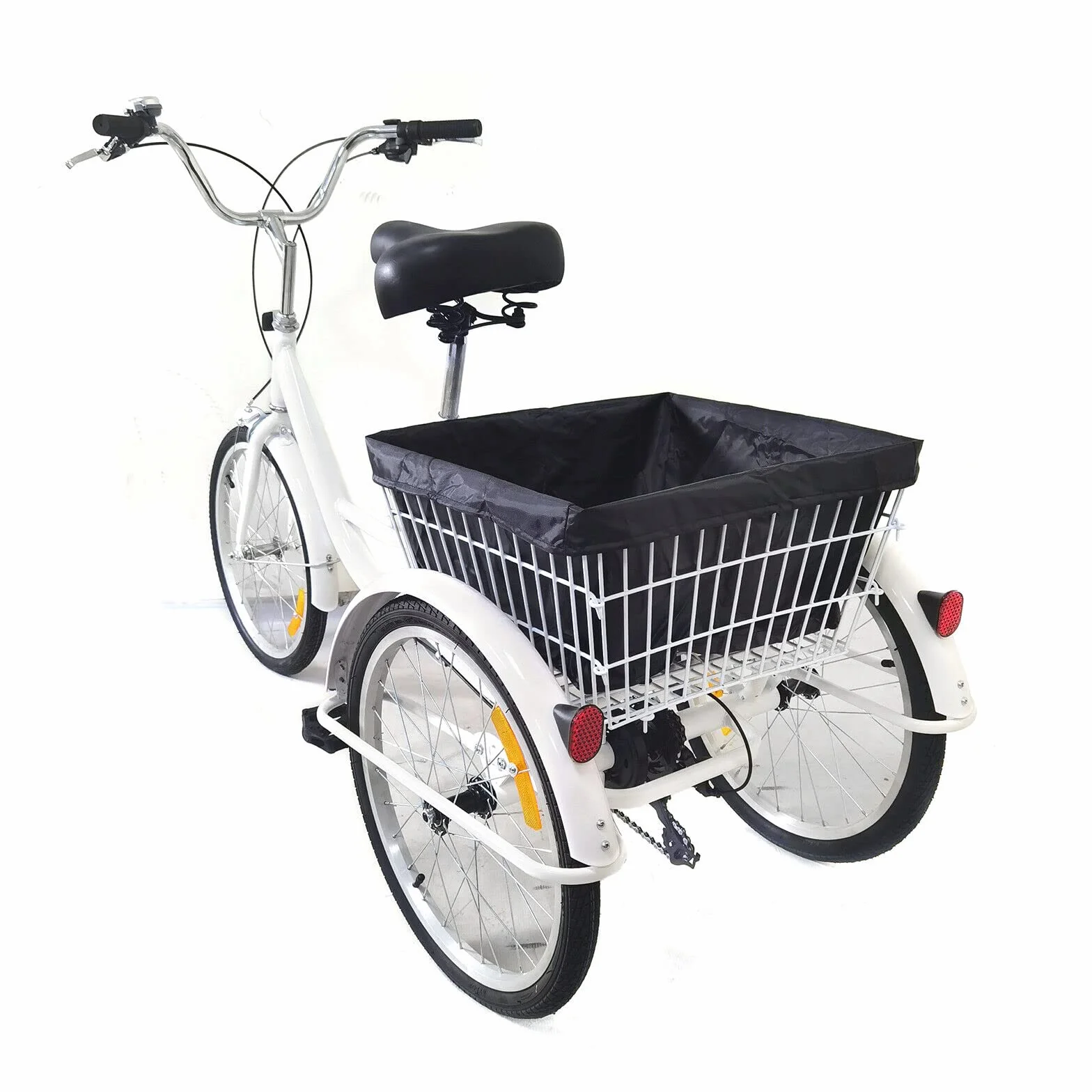 Rower trójkołowy 20" dla dorosłych 8-biegowy z koszem na zakupy Cargo-Bike