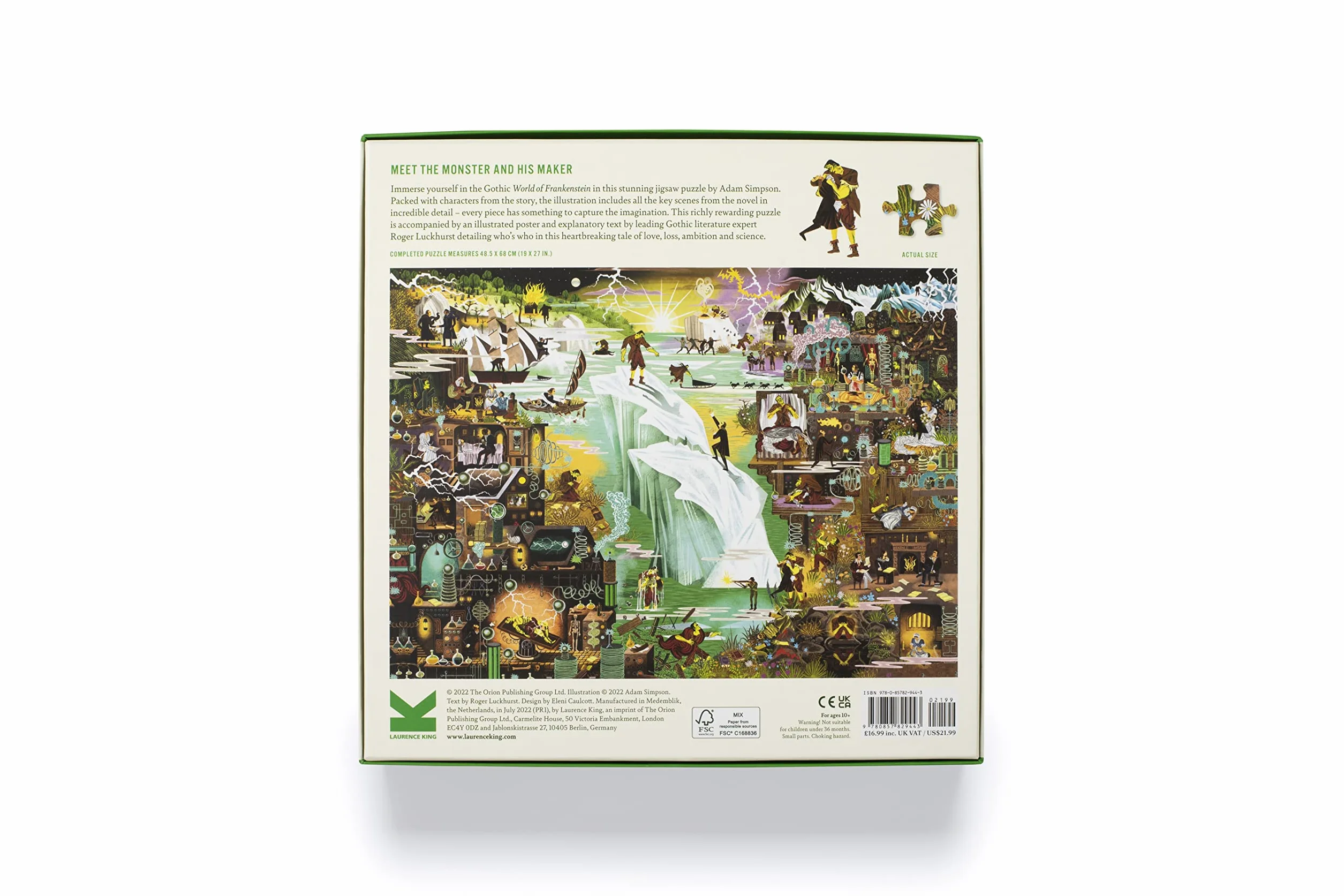 The World of Frankenstein A Jigsaw Puzzle by Adam Simpson /anglais