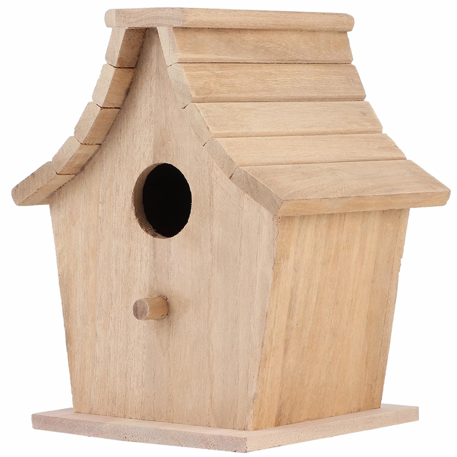 Drewniany Domek dla Ptaków Wiszący Ptak Patio w Ogrodzie Dekoracyjna Budka Lęgowa Domek dla Ptaków Wiszący Domek dla Ptaków na Zewnątrz Domowa Budka Lęgowa dla Papug Budgerigar