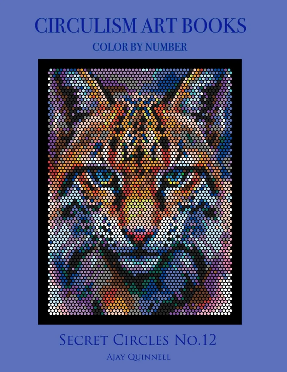 Secret Circles No.12 - Color By Number Circulism book : Standard paper edition