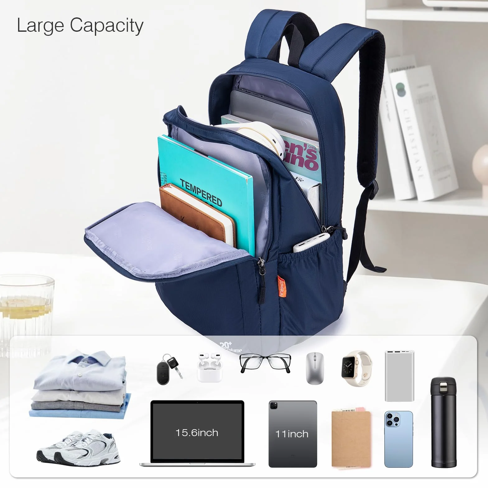 SPAHER 20L Plecak Bagaż Podręczny 40x30x15 British Airways Wizzair Vueling Wodoodporny Plecak Podróżny Ultralekki Plecak na Laptopa Plecak Podróżny Samolotem na Kobiety Mężczyźni