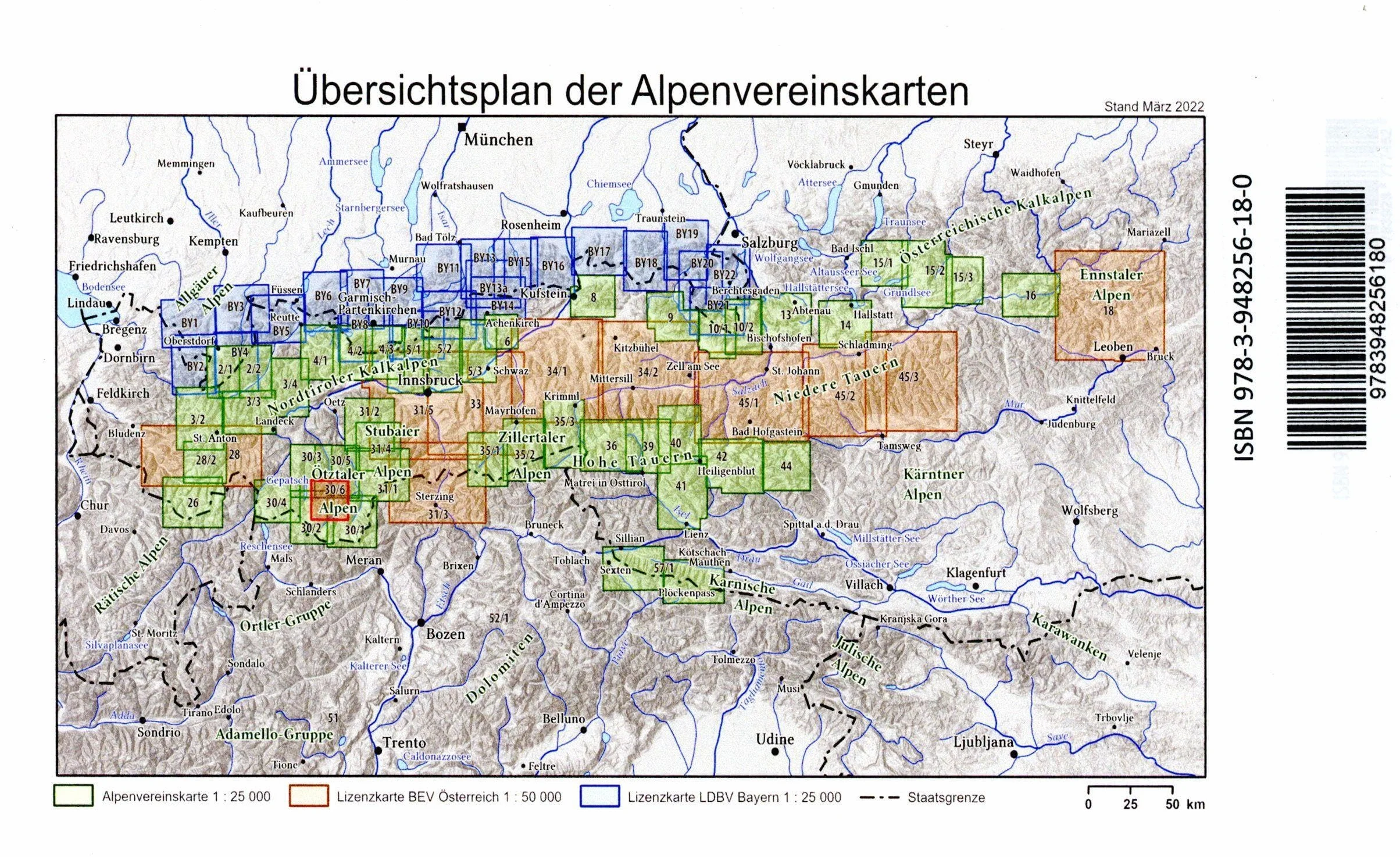 Ötztaler Alpen, Wildspitze: Wege und Skitouren - Topographische Karte 1:25.000: 30/6