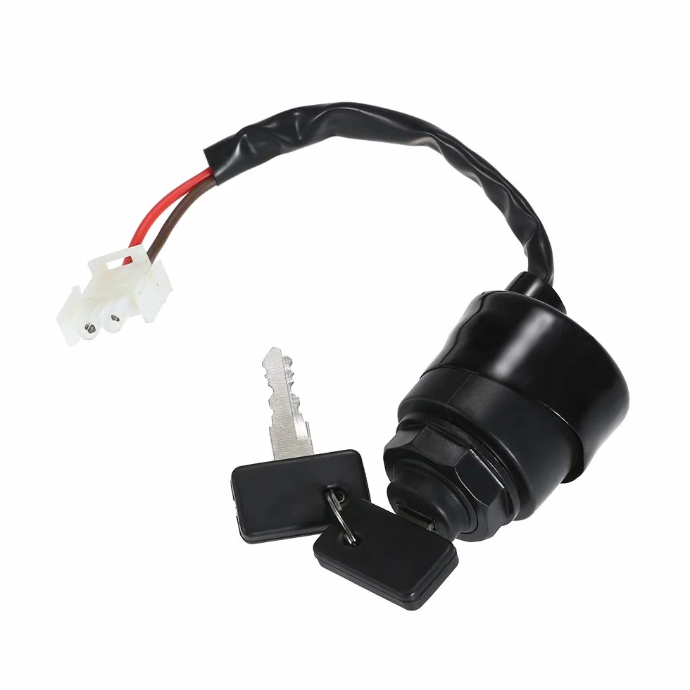HUIOP Stycznik kluczykowy i klucze, zamiennik dla Yamaha Golf Cart Ignition Key Switch & Keys Gas Gold Electric G11 G16 G21 96-04 JN8-82510-09