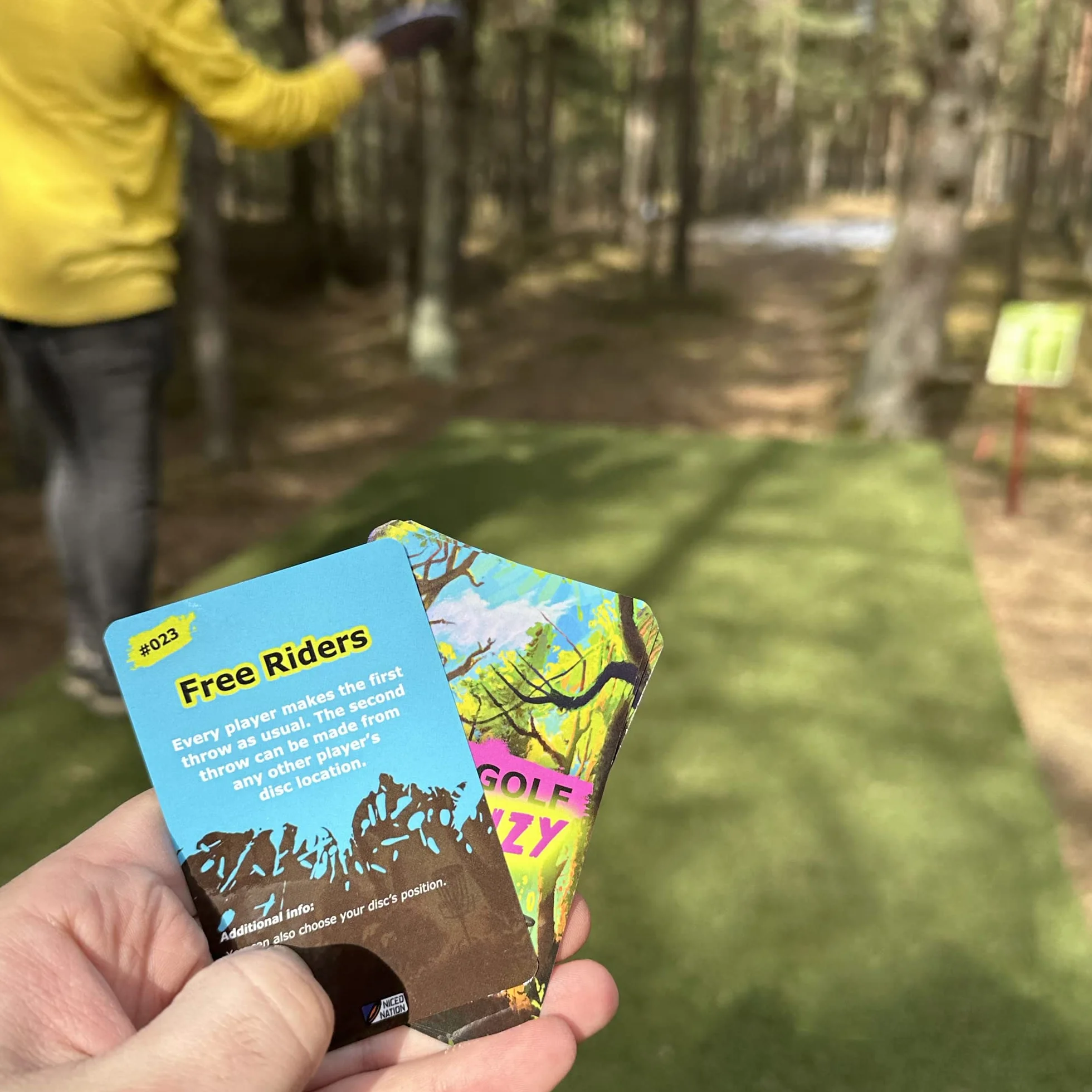 Disc Golf Frenzy – gra karciana Disc Golf Challenge – karty z wyzwaniami do golfa dyskowego