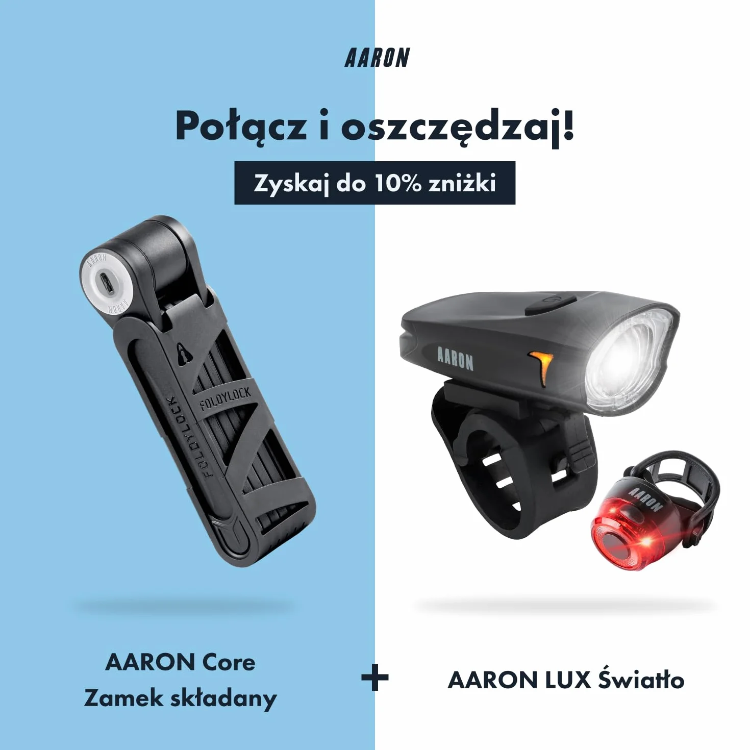 AARON Zapięcie rowerowe składane poziom 14 opatentowany zamek bezpieczny z kluczem do rowerów elektrycznych