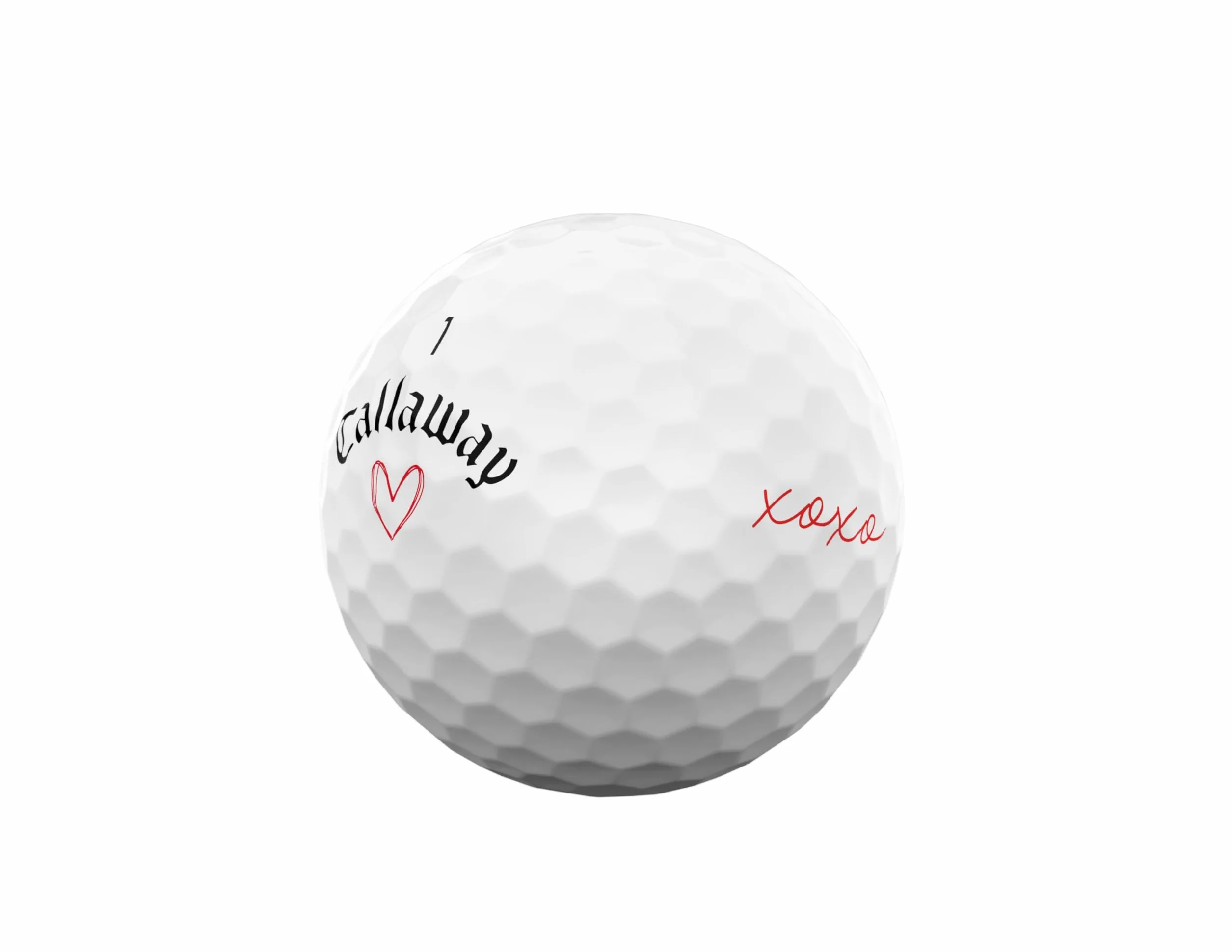 Callaway Golf Supersoft piłka golfowa 2025 Love Heart Walentynki
