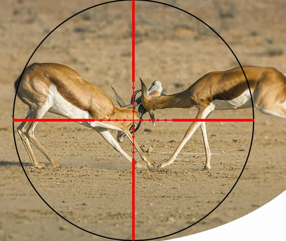 Paike 3-9X32 AOEG Rifle Scope mil-dot celownik czerwona i zielona kropka podświetlana optyka myśliwska