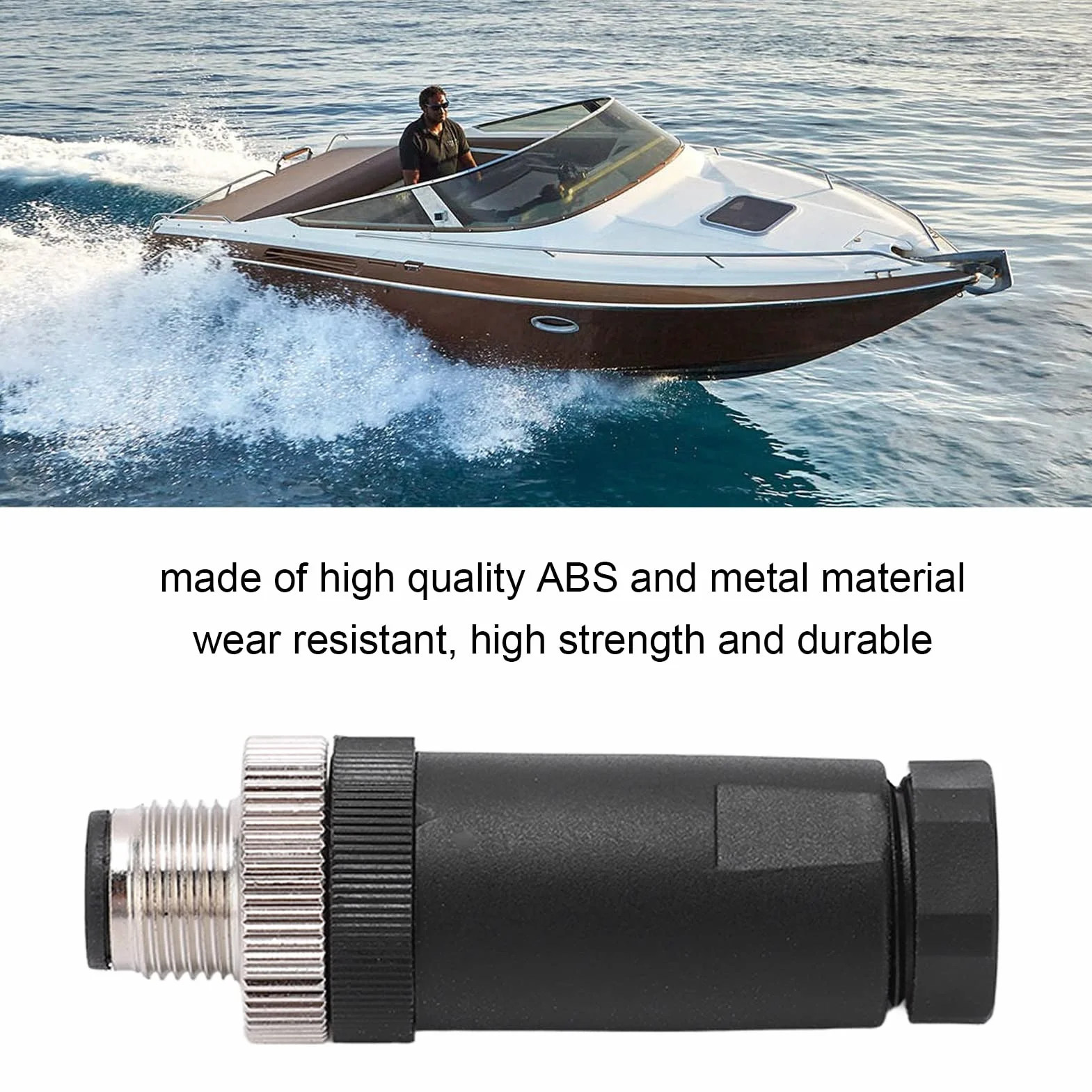 VOBOR M12 5 Core IP67 Złącze montowane w polu męskie NMEA 2000
