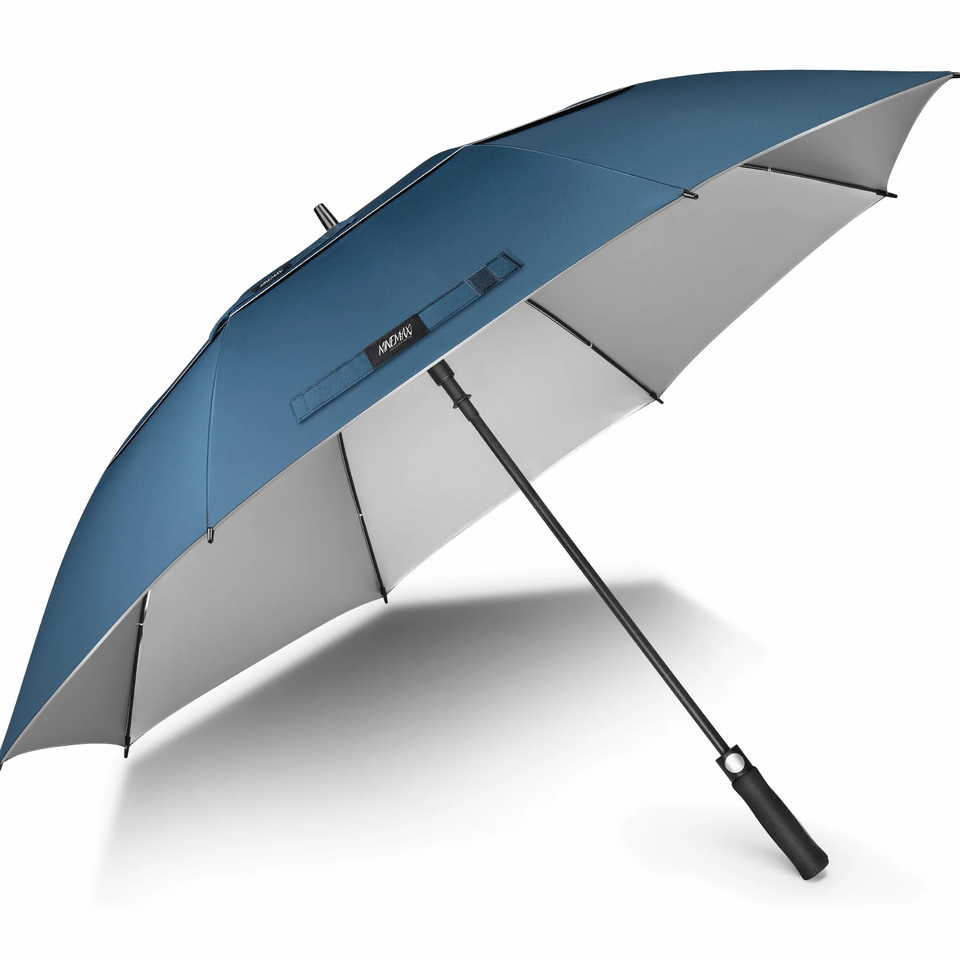 NINEMAX Parasol golfowy 156/175 cm UV Ochrona XL/XXL Wiatroszczelny Automatyczne Otwieranie