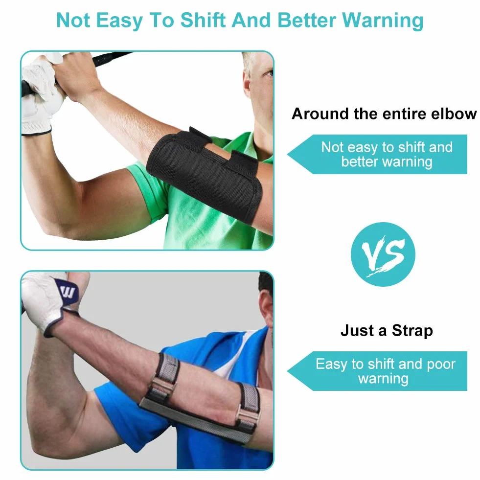 Golf Swing Przewodnik Trening Swing Trainer Elbow Postawa Swing Pomoc Treningowa Korektor z Powiadomieniami dźwiękowymi Tok-Tok