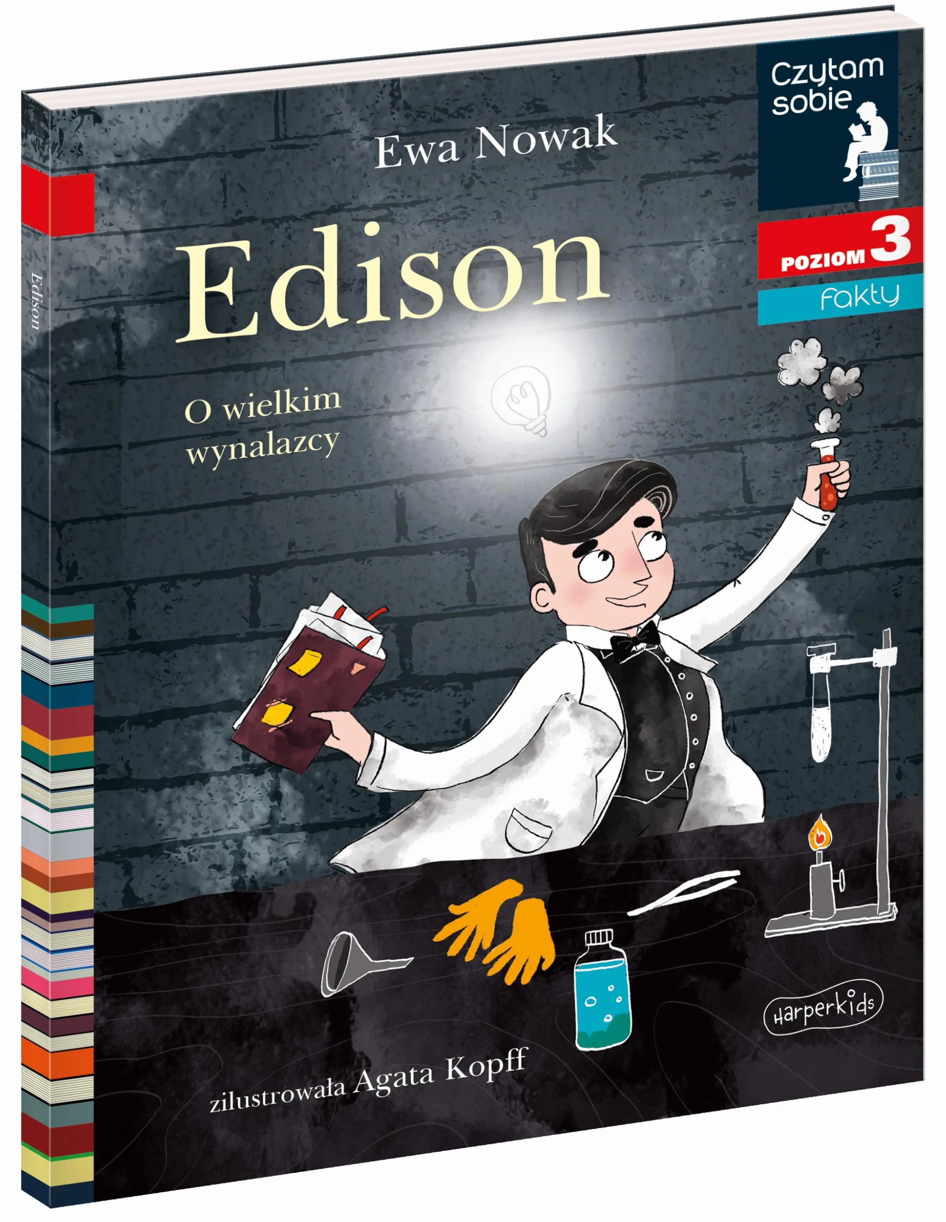 Edison. O wielkim wynalazcy. Czytam sobie. Poziom 3