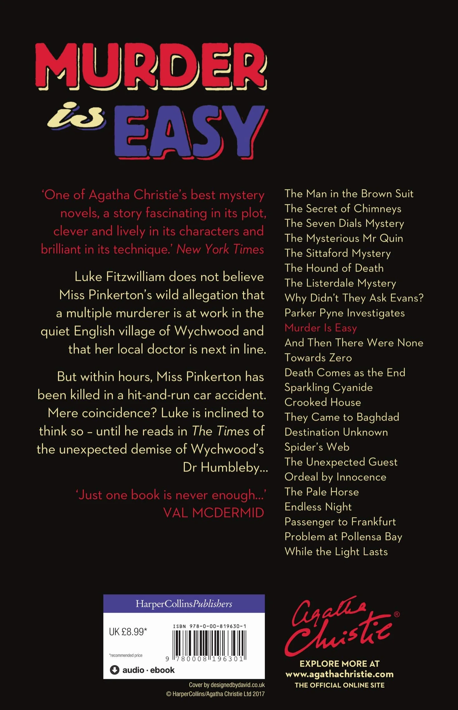 Murder Is Easy: A Gripping Whodunit Where Every Death Is More Than a Coincidence