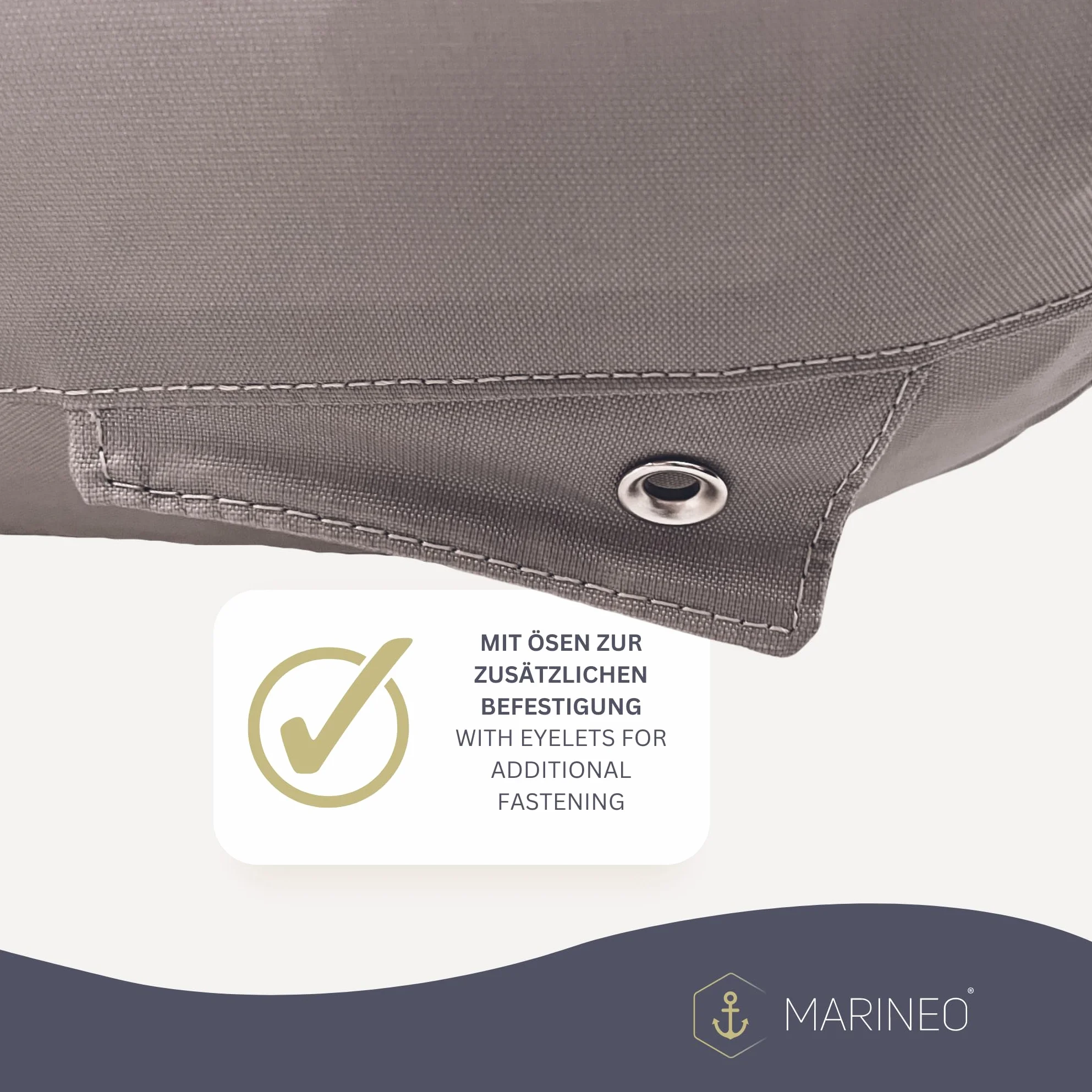 Marineo Nadmuchiwane siedzisko pontonu 94 cm szare Deluxe