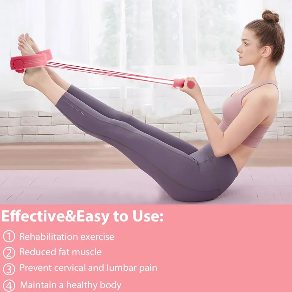 Flintronic Wielofunkcyjny pasek oporowy 4-rurowy do fitnessu, sprzęt do domowej siłowni