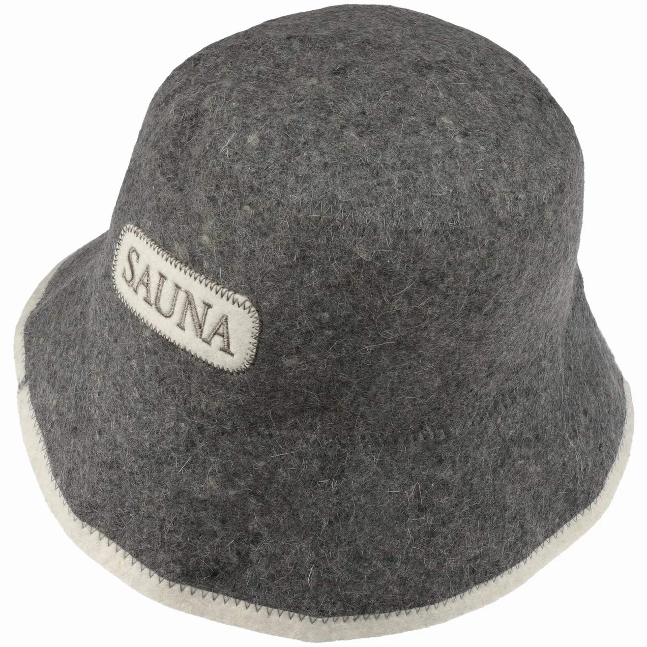 LIPODO Sauna kapelusz filcowy gladki jednokolorowy z haftem Unisex Caly rok