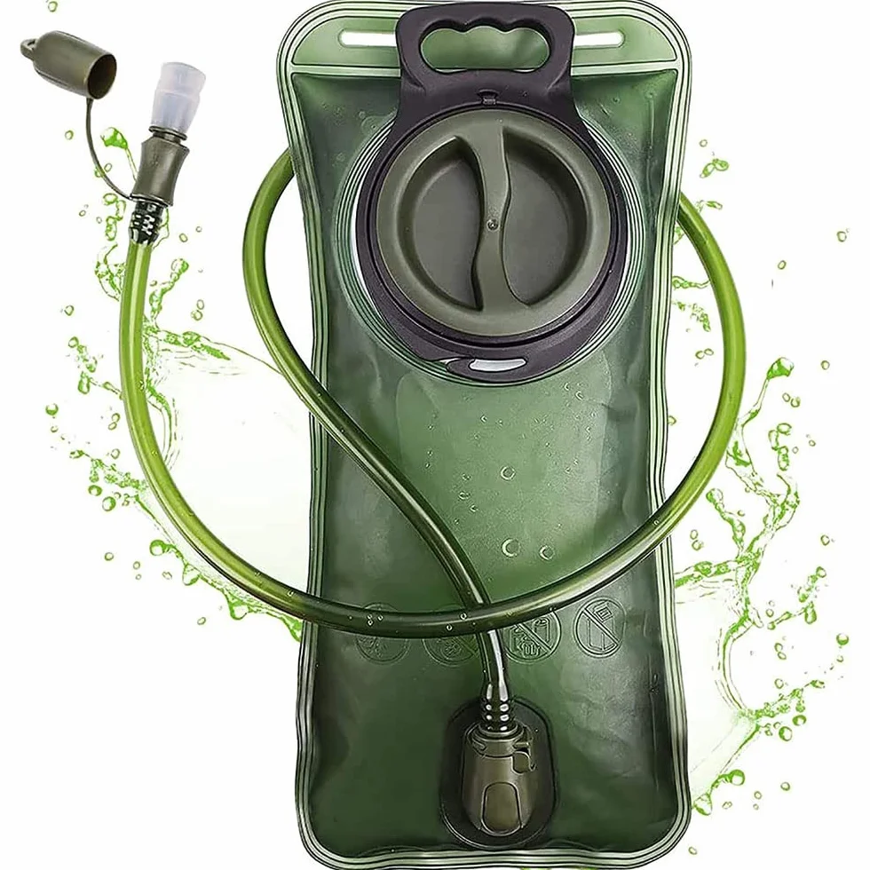 Bańki do picia klasy premium, 2 l, bez BPA, do plecaka, wojskowy worek na napoje z wężem, przenośny plecak na wędrówki, kemping, bieganie, jazdę na rowerze, motocykl