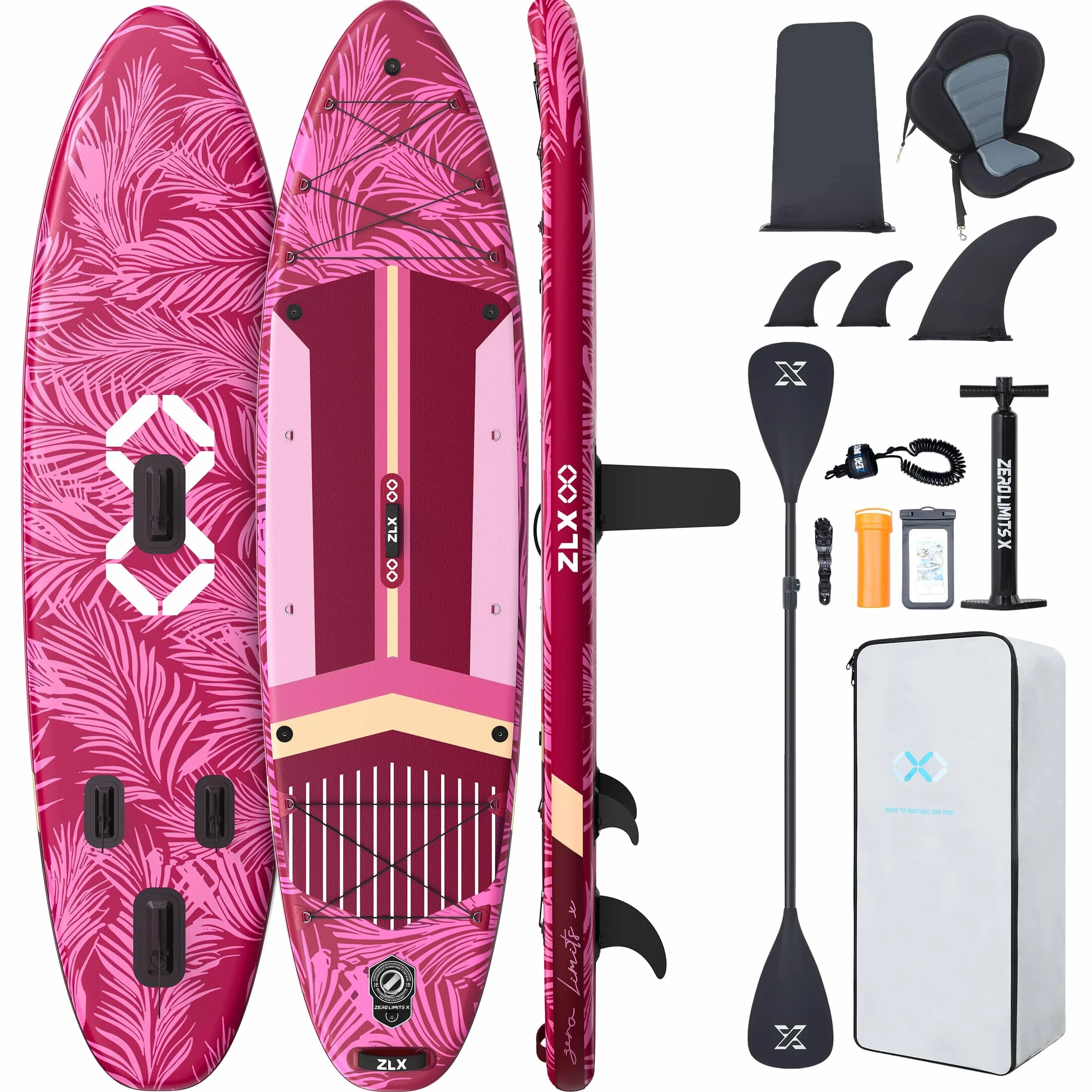 Stand Up Paddle Board nadmuchiwana 350 cm 500 kg z siedziskiem pompka wiosło SUP
