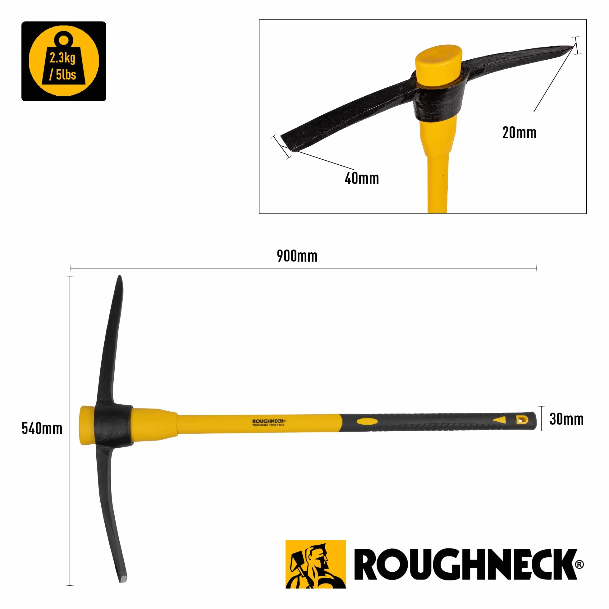 Roughneck ROU64352 siekiera kolejowa, wielokolorowy, 2,3 kg 5 funtów