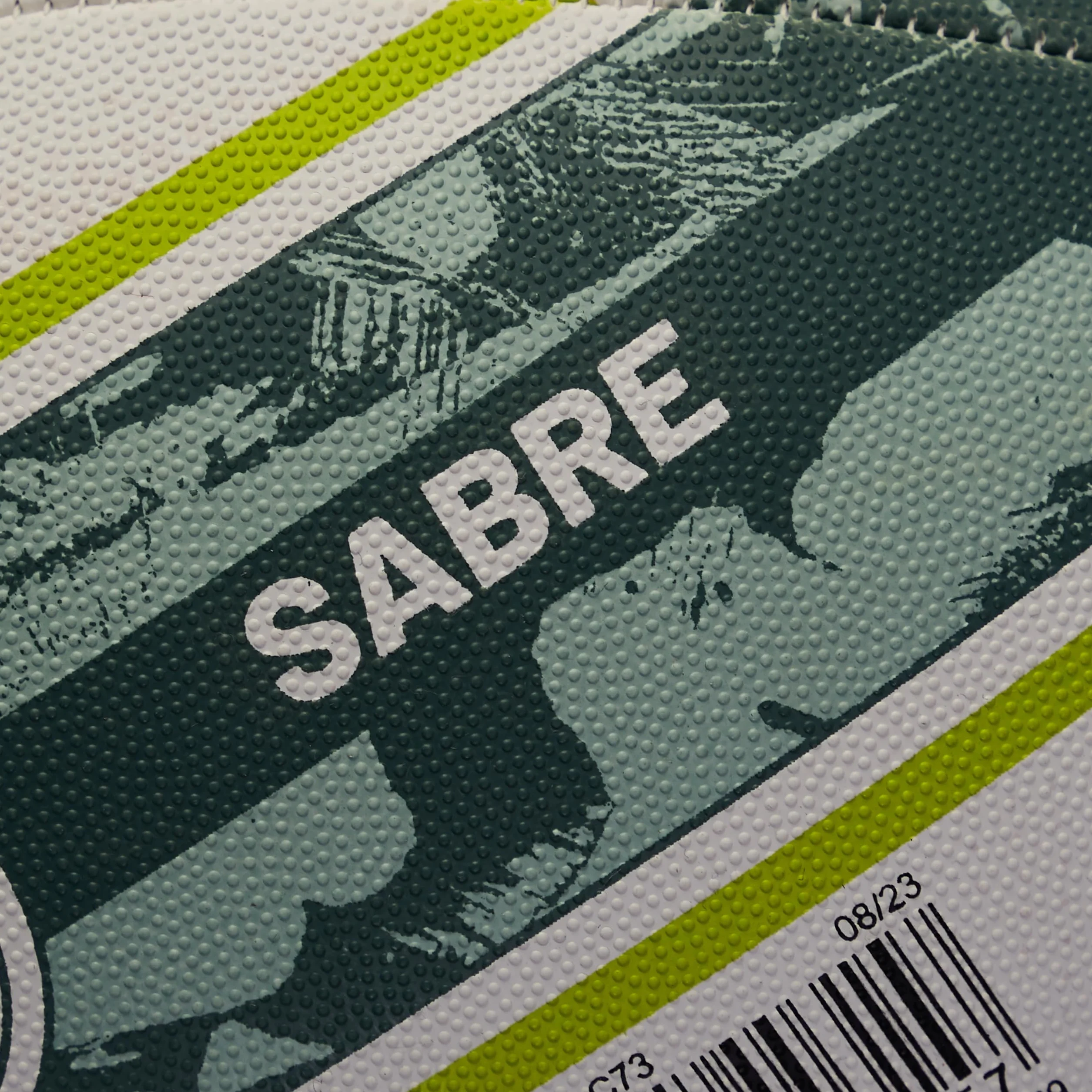 Piłka rugby Mitre Sabre D4P biała miętowa limonkowa 5