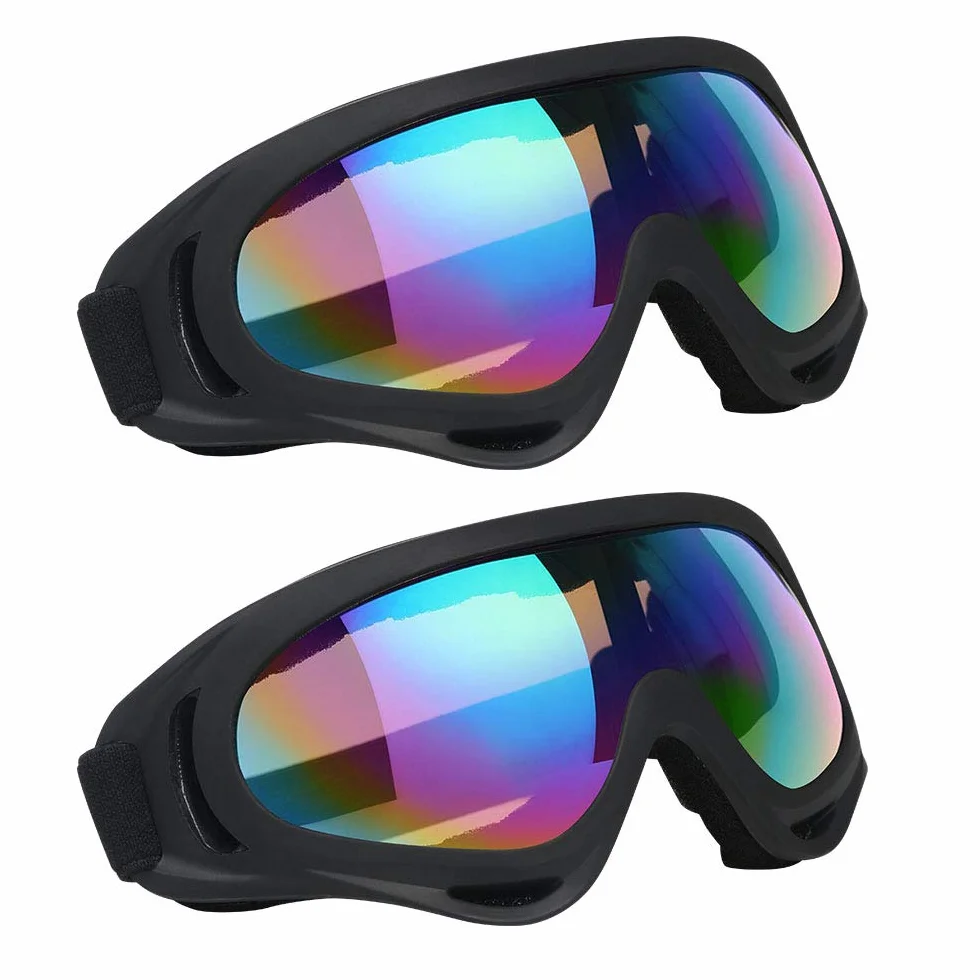 Vicloon Unisex gogle śnieżne wiatroszczelne 100% ochrona przed promieniowaniem UV, jazda na rowerze motocykl skutery śnieżne gogle narciarskie, sporty na świeżym powietrzu okulary narciarskie