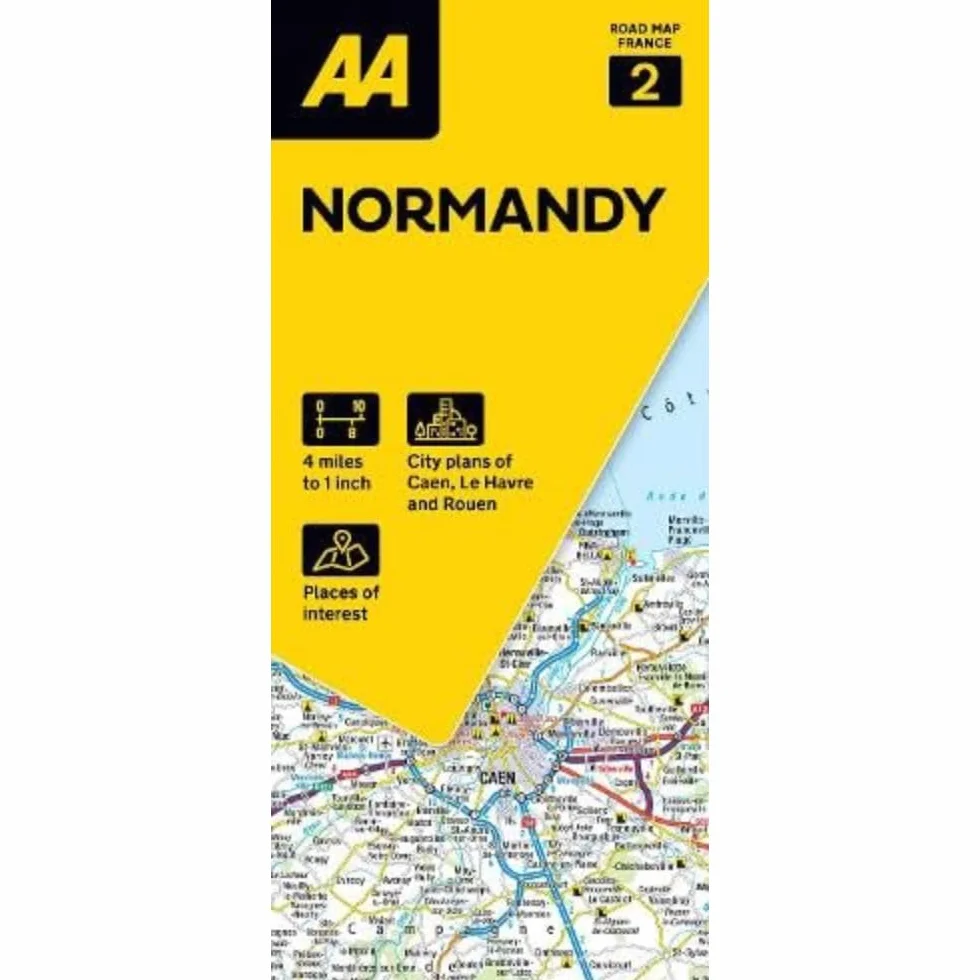 AA Road Map Normandy: 2