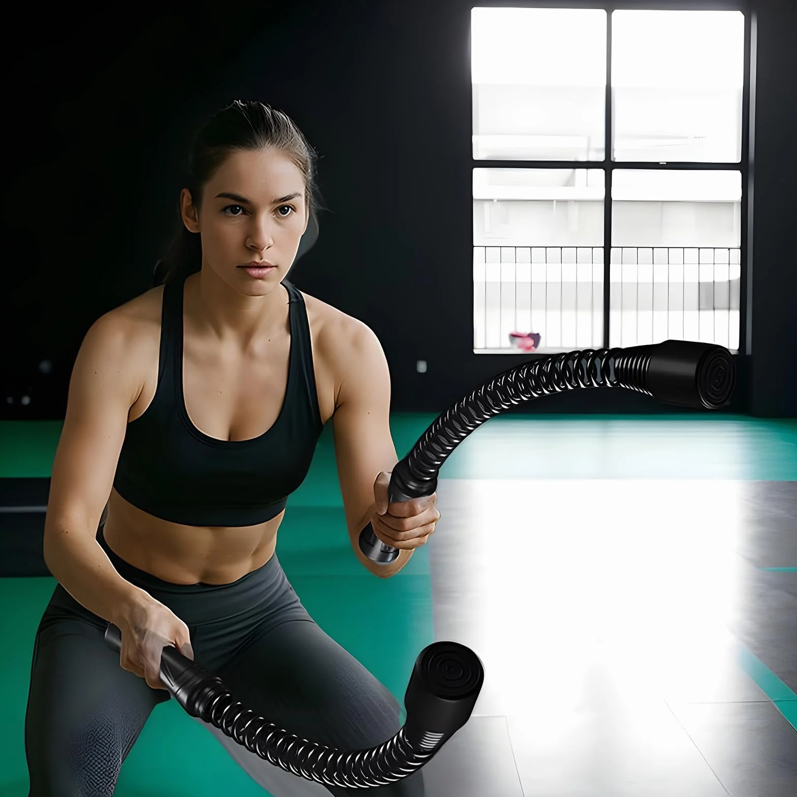 Battle Rope 2 sztuki linki fitness antypoślizgowy uchwyt akcesoria treningowe do treningu siłowego