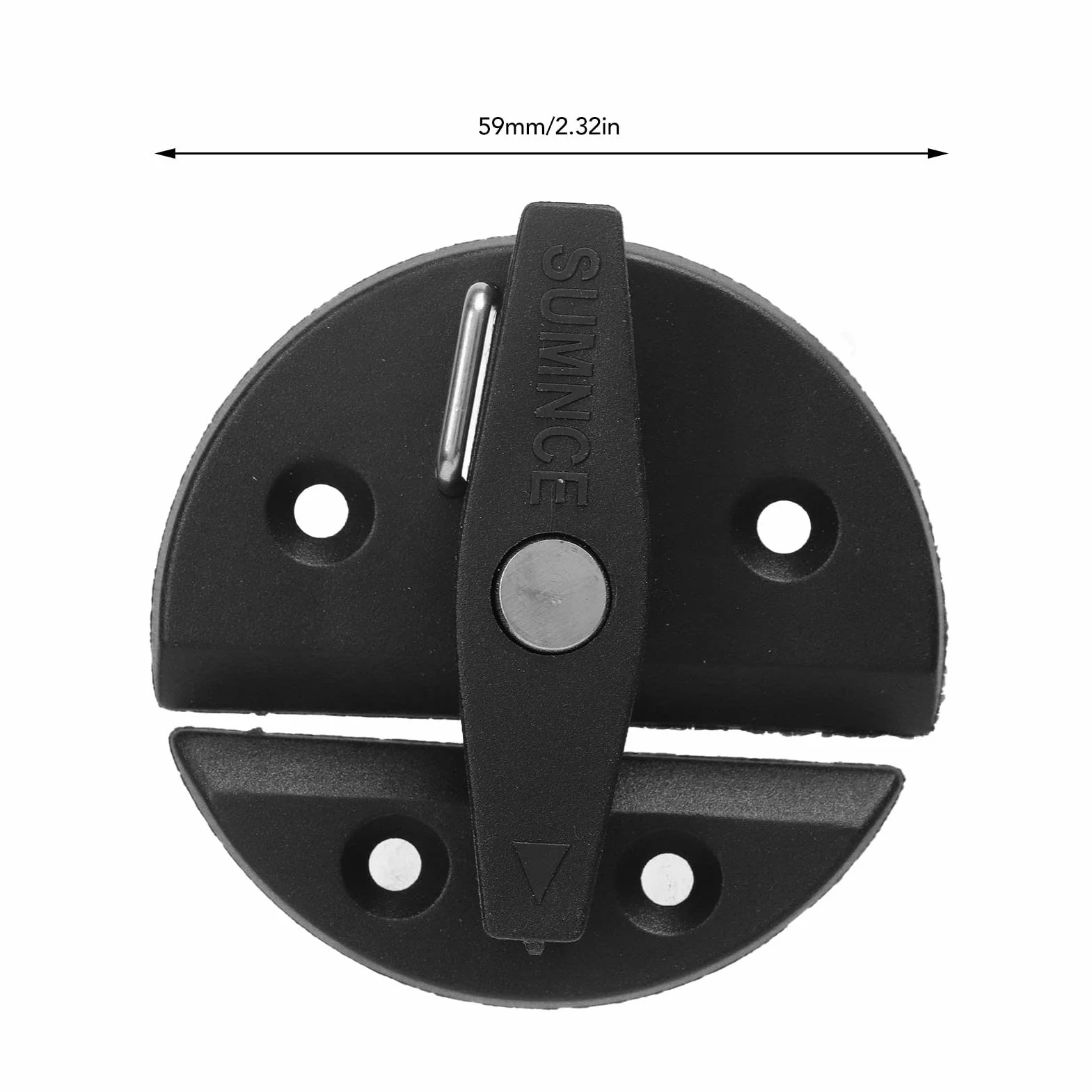 Zatrzask z Przyciskiem Obróć łódź Yacht Seria 4 Zestawy Szafka na łódź Zatrzask Obrotowy Wzmocniony Nylon 59 Mm Okrągły Przycisk Blokady dla Jachtu Rv Drzwi do Szafki