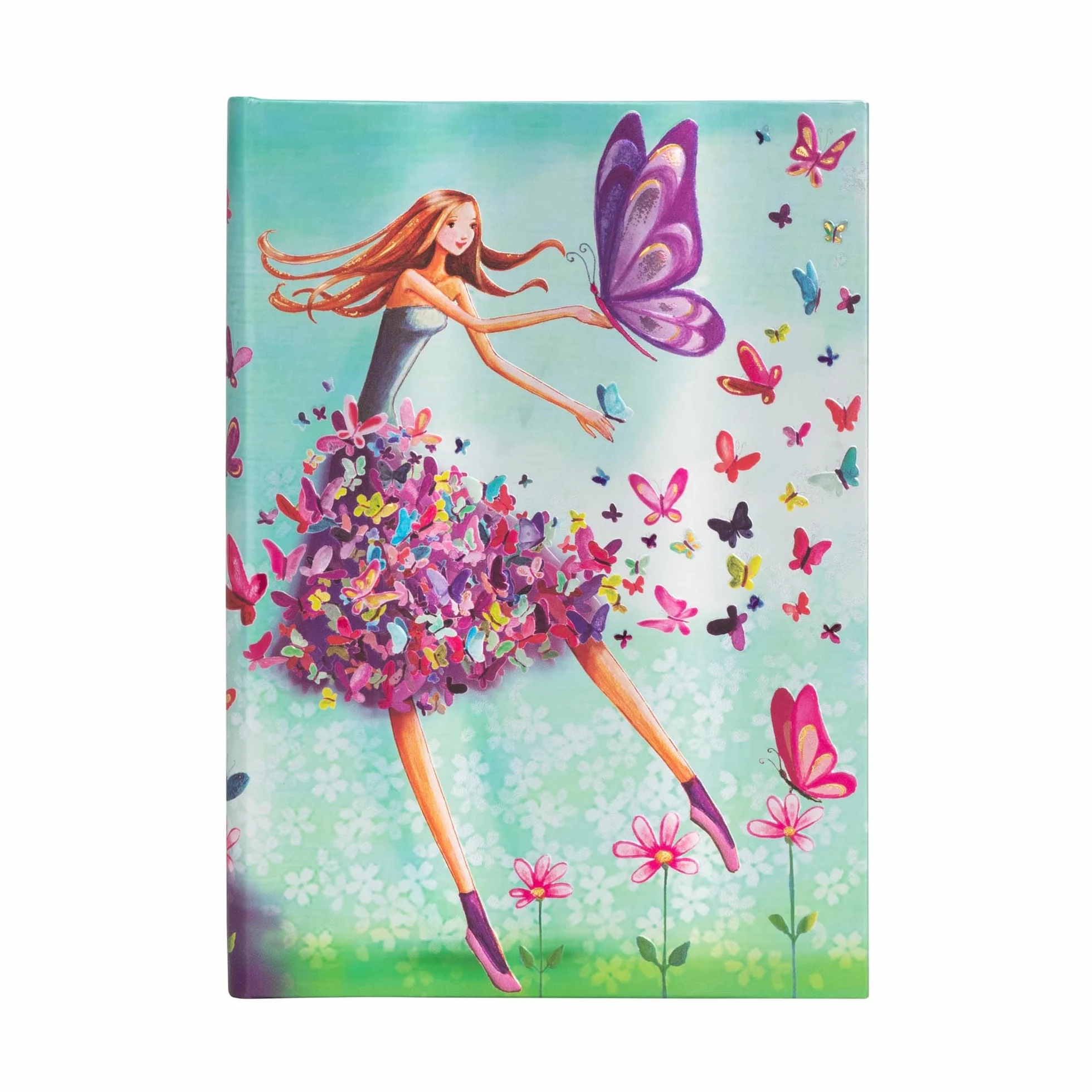 Paperblanks - Summer Butterflies - Mila Marquis Collection - Midi - Lined - Elastic Band Closure - 120 Gsm