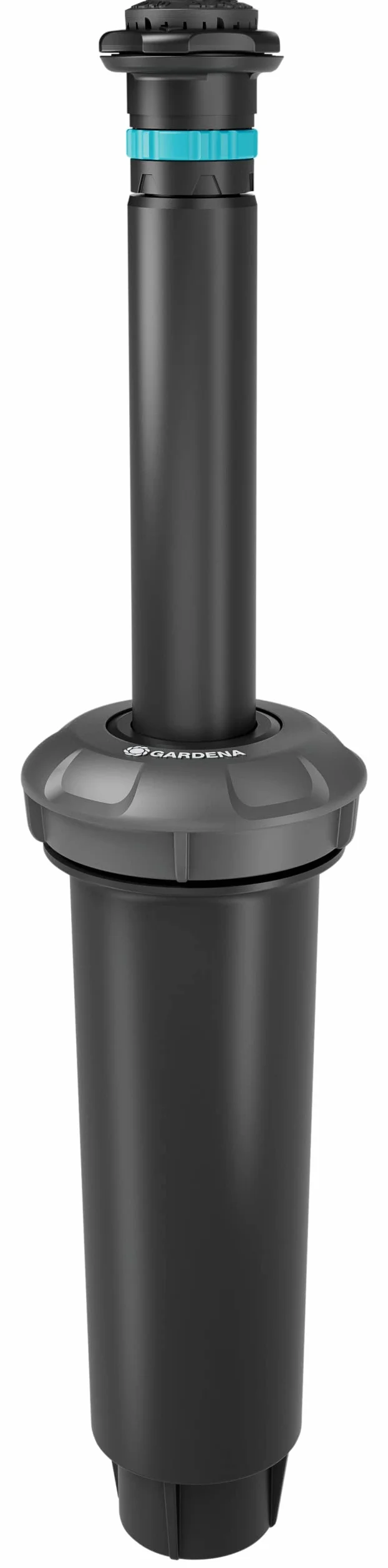 Gardena system tryskaczowy, wpuszczana deszczownica MD40: System nawadniania Pop Up do średniej wielkości trawników do 40 m², zasięg 2,5-3,5 m, z dyszą rot., gwint zewn. 3/4 cala (8231-20)